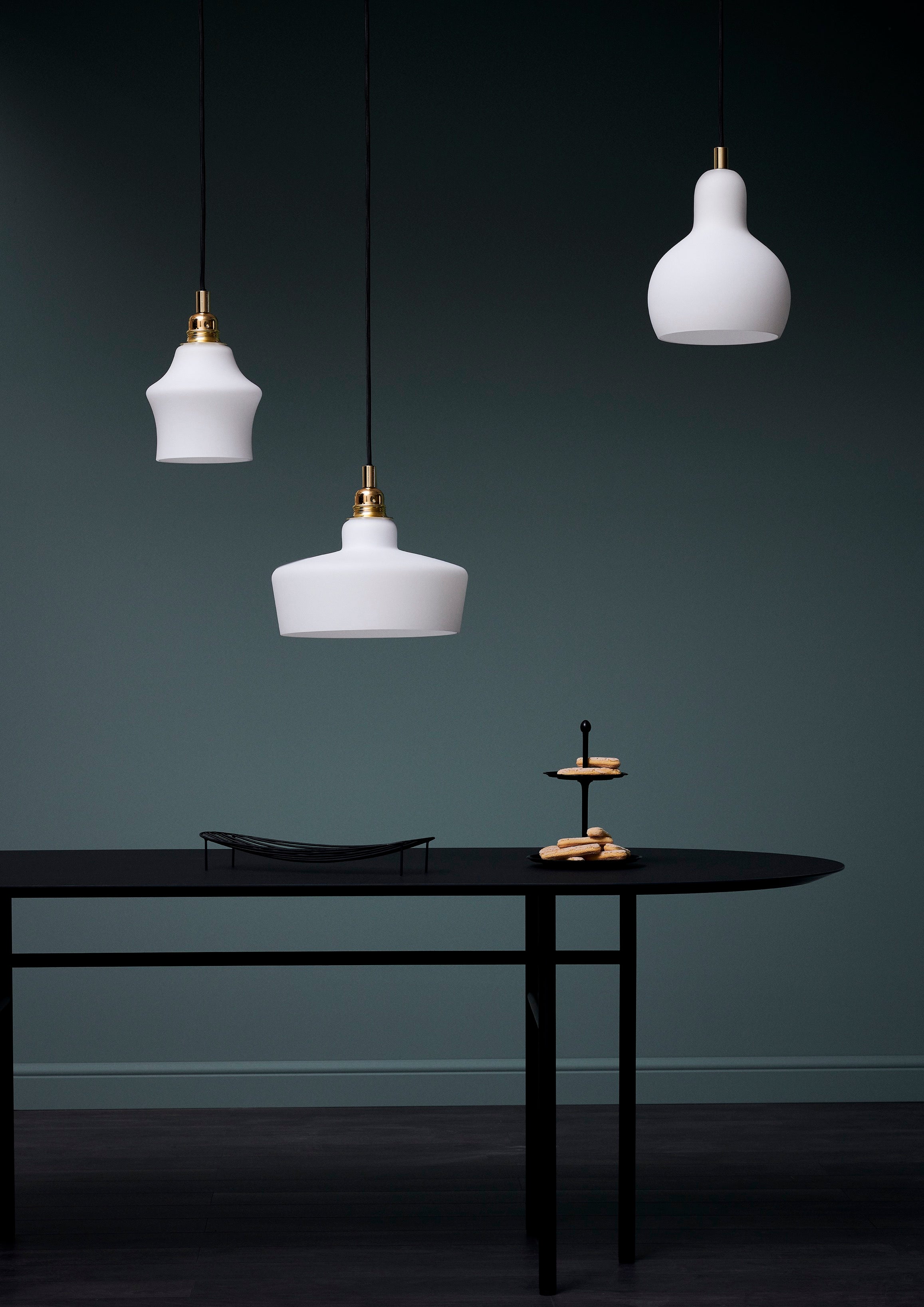 LONGIS WHITE II Pendant Lamp white with shiny chrome