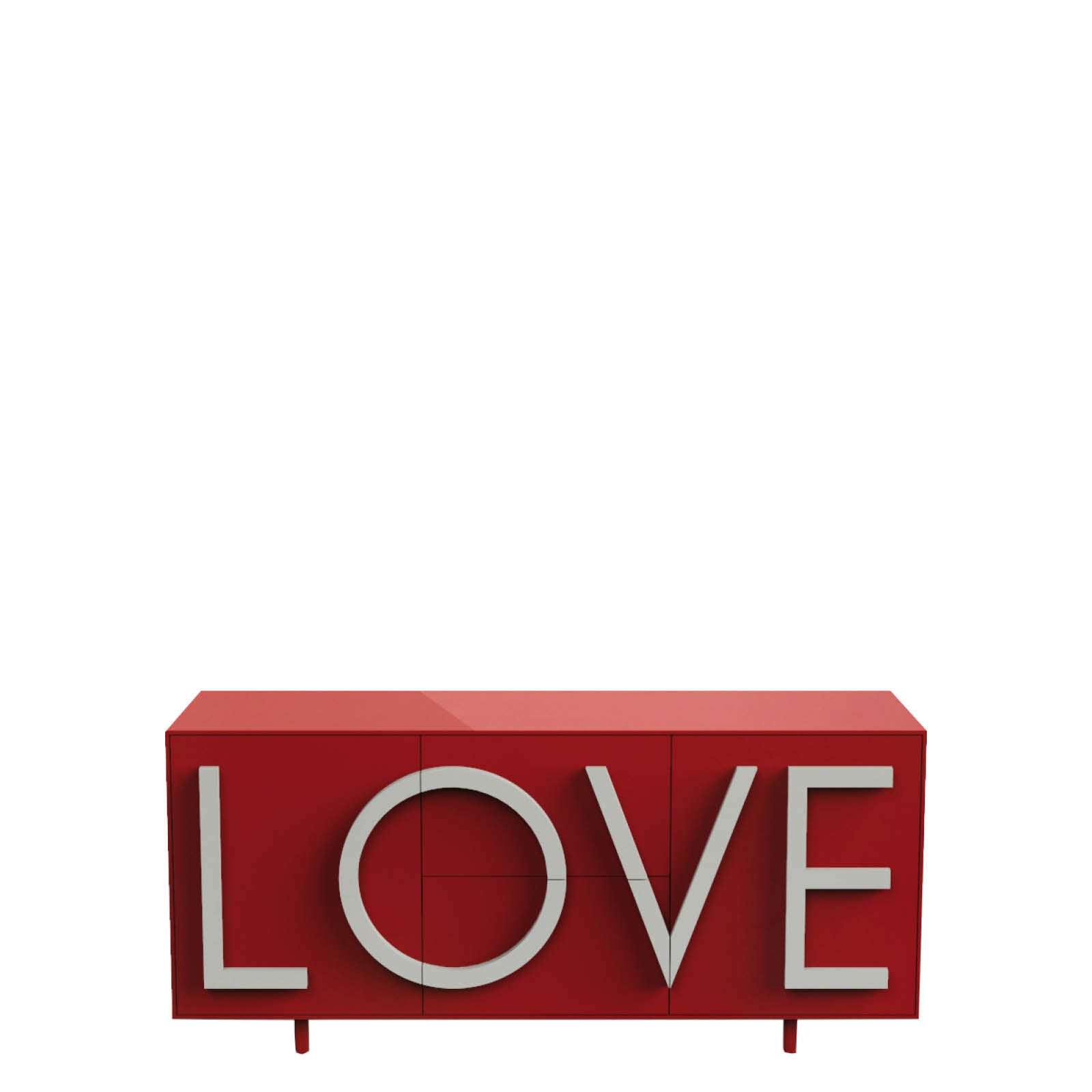 LOVE Kommode rot
