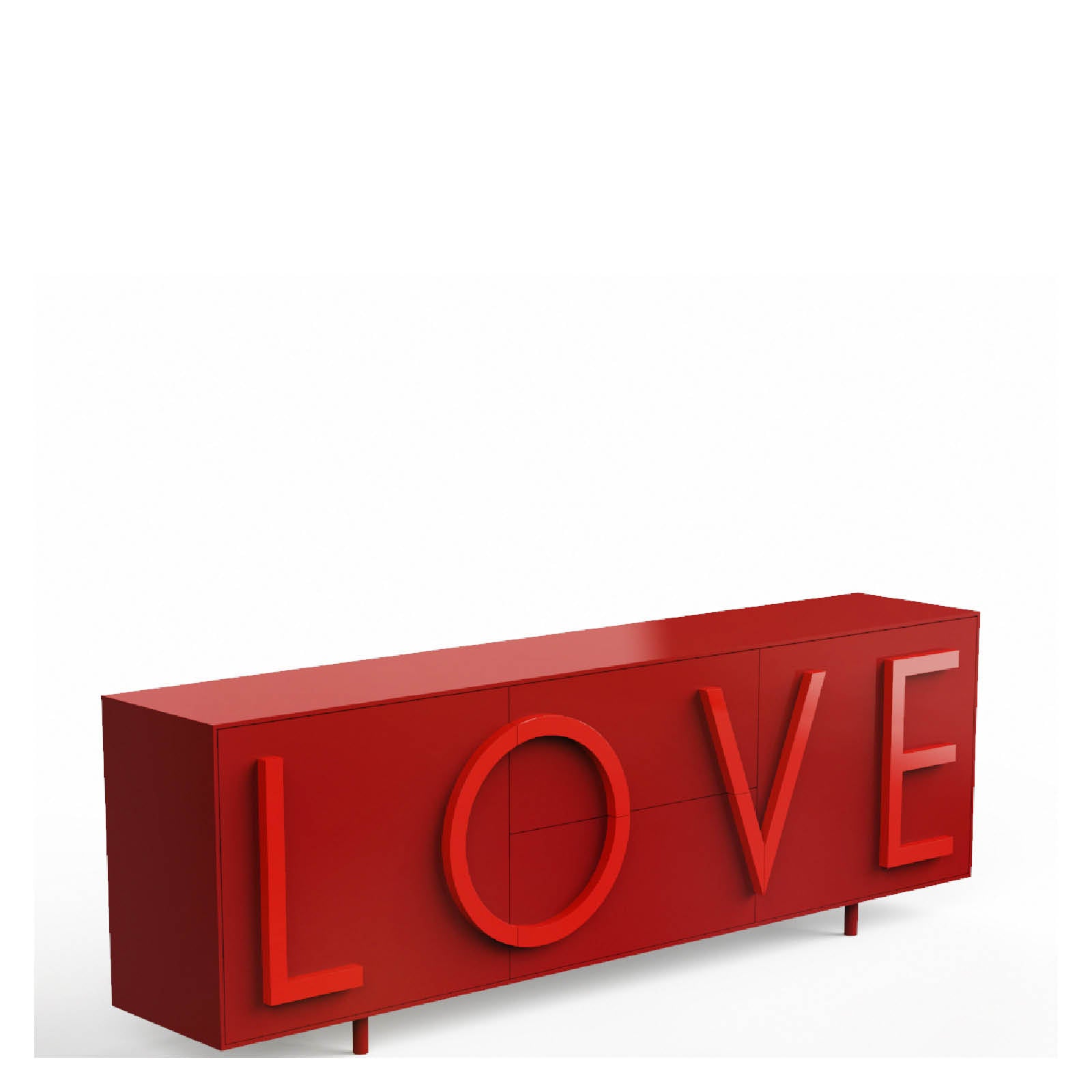 LOVE Kommode rot