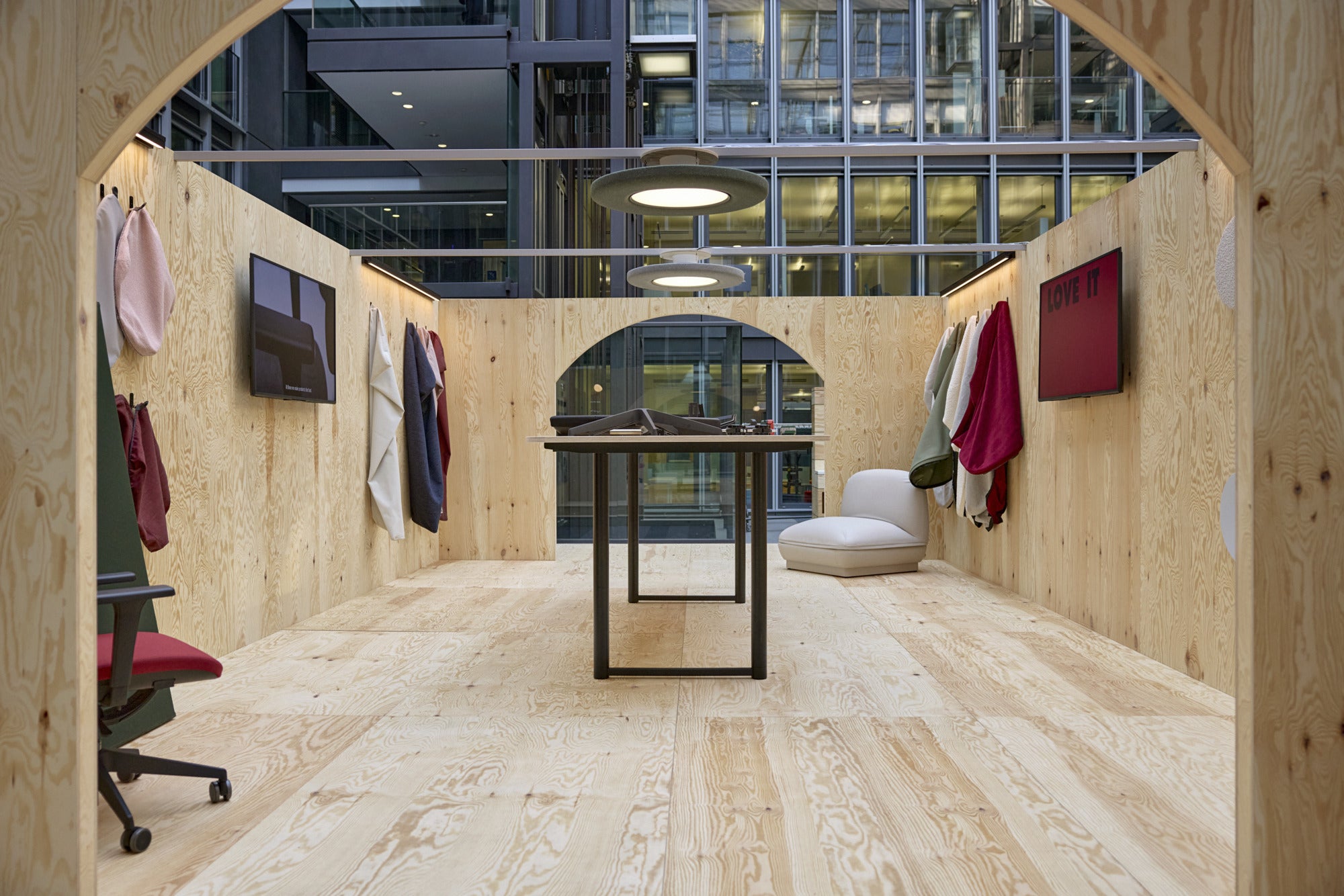 Pendelleuchte LP SLIM ACOUSTIC dunkler Aluminiumrand