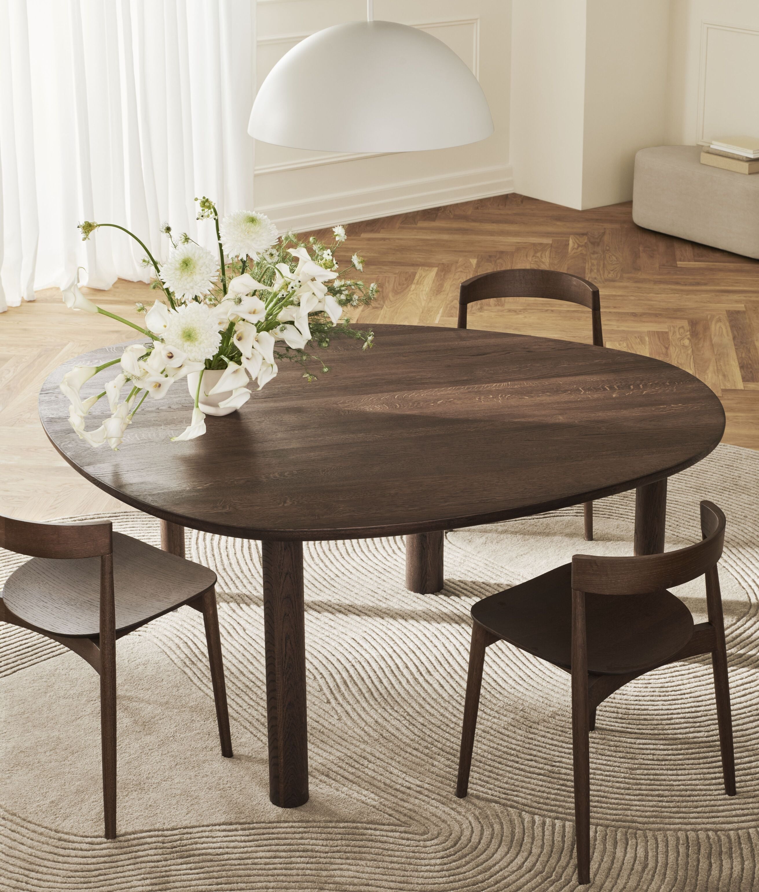 Latek table Belted oak wood