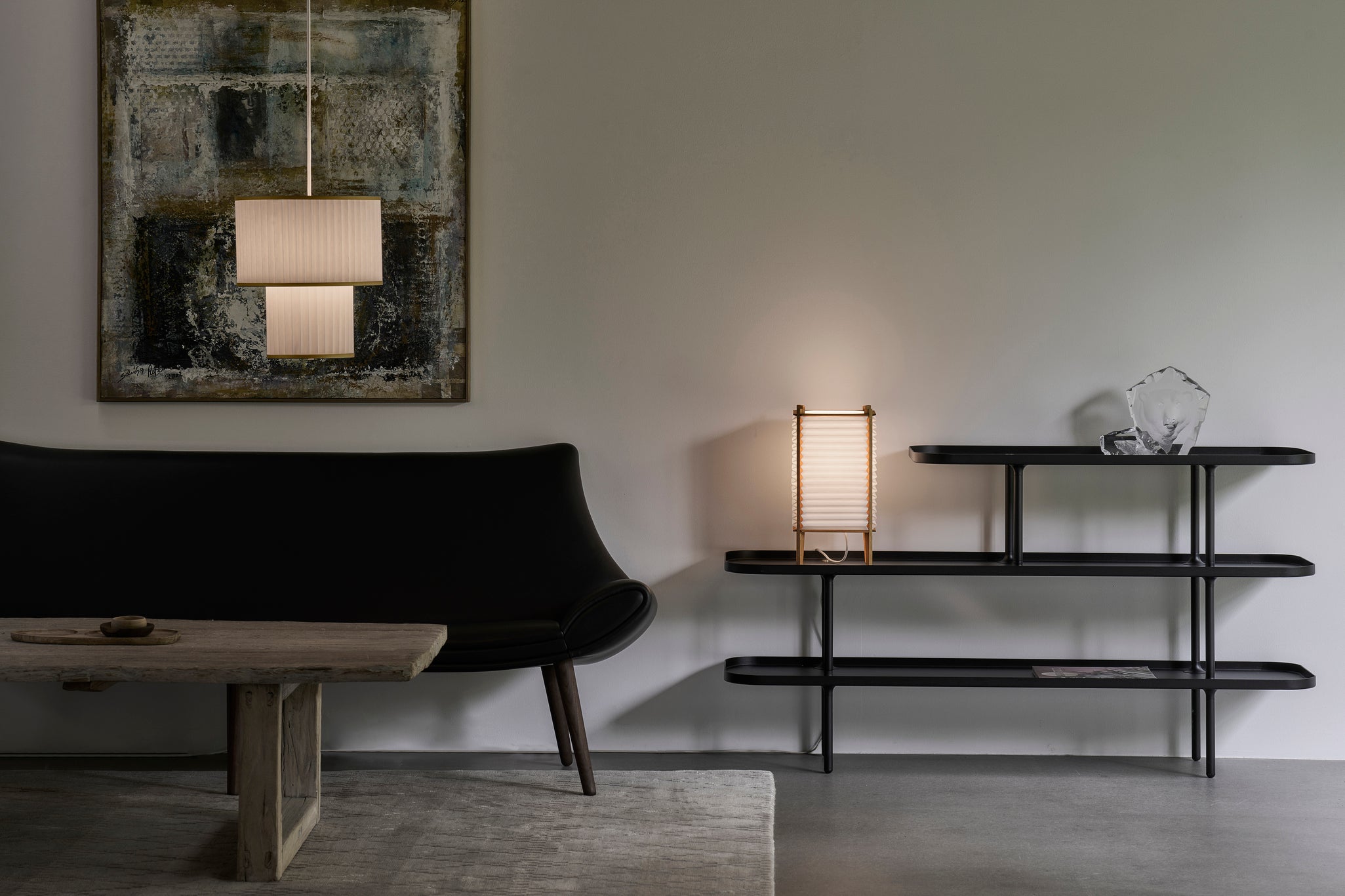 Hanging Lamp MODEL 110 PLIVELLO white with gold