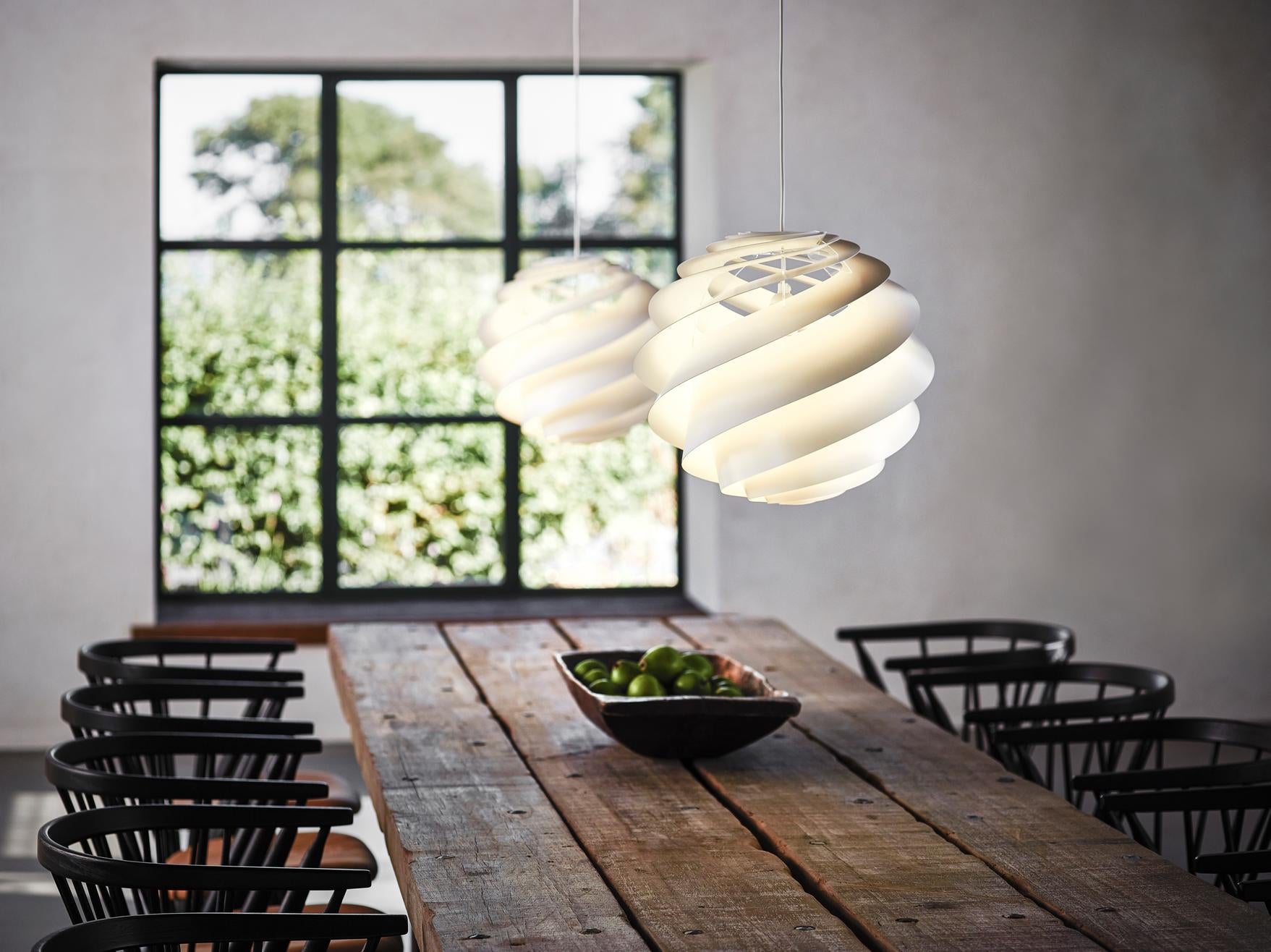 Hanging Lamp MODEL 1313 SWIRL 3 white