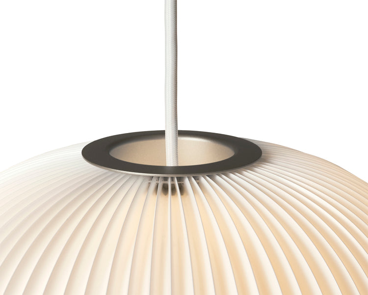 Hanging Lamp MODEL 133 LAMELLA 2 white with silver finish