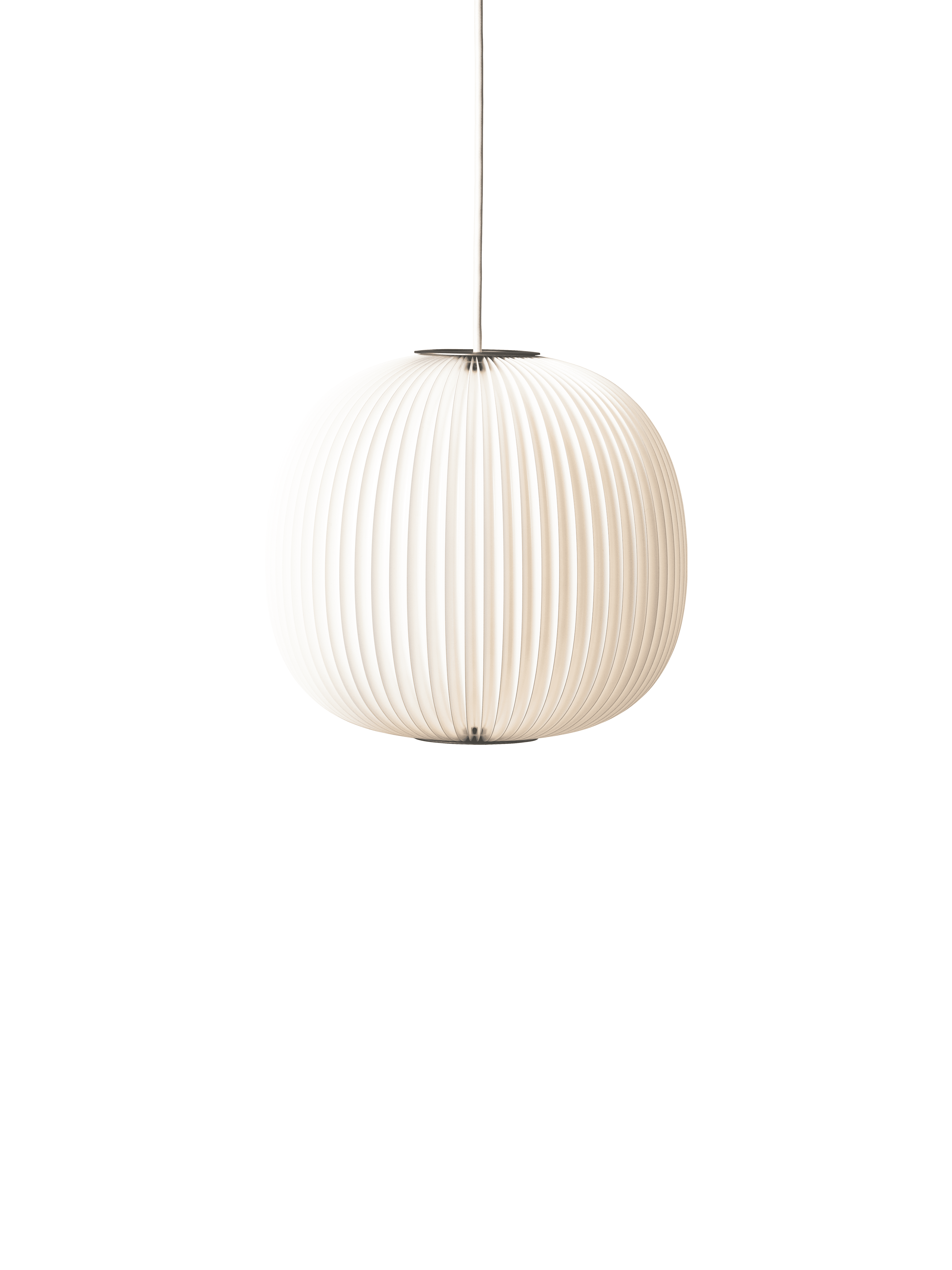 Hanging Lamp MODEL 134 LAMELLA 3 white with silver finish