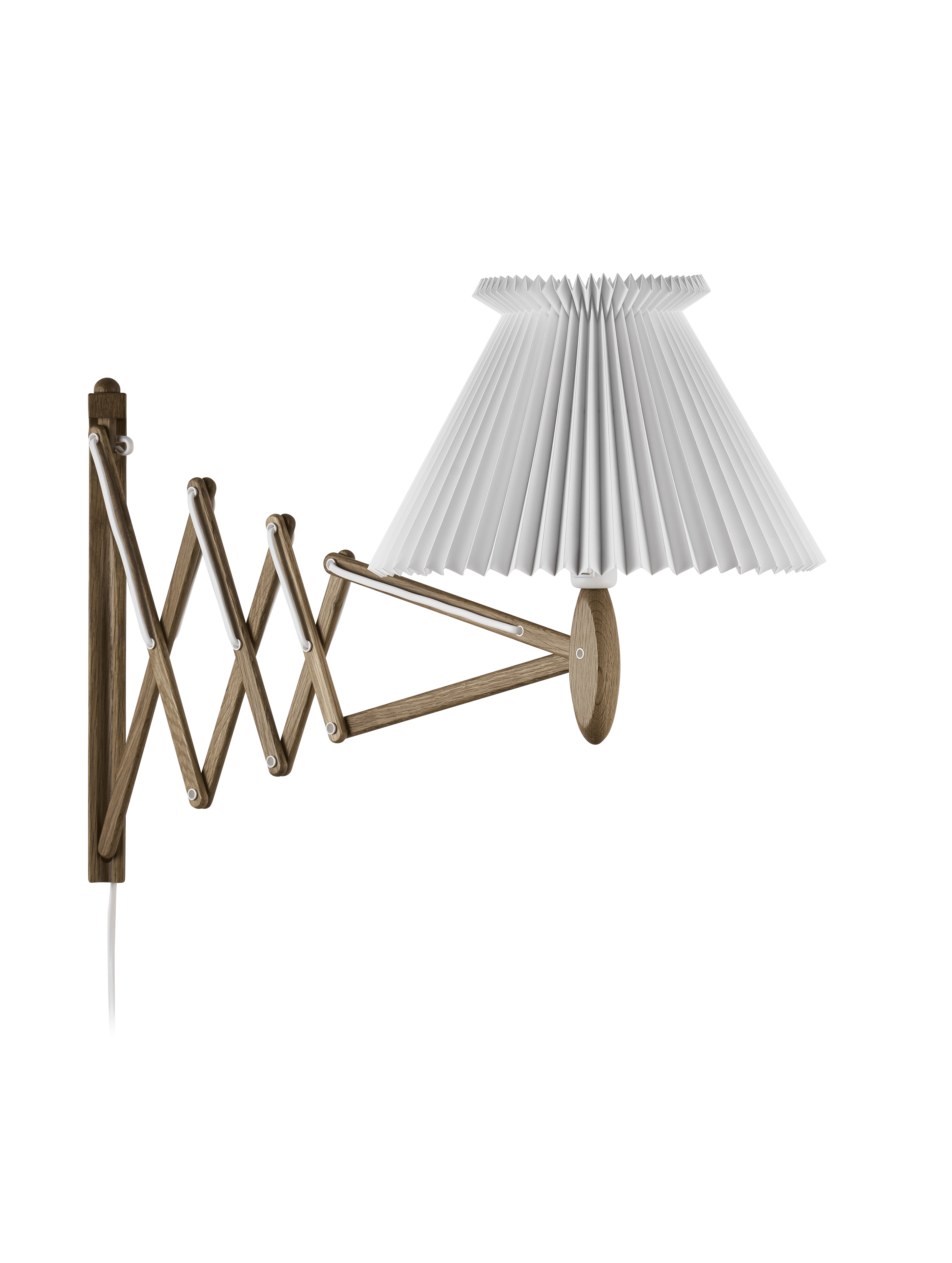 Wall lamp MODEL 234 6/21 SAX white with dark oak base