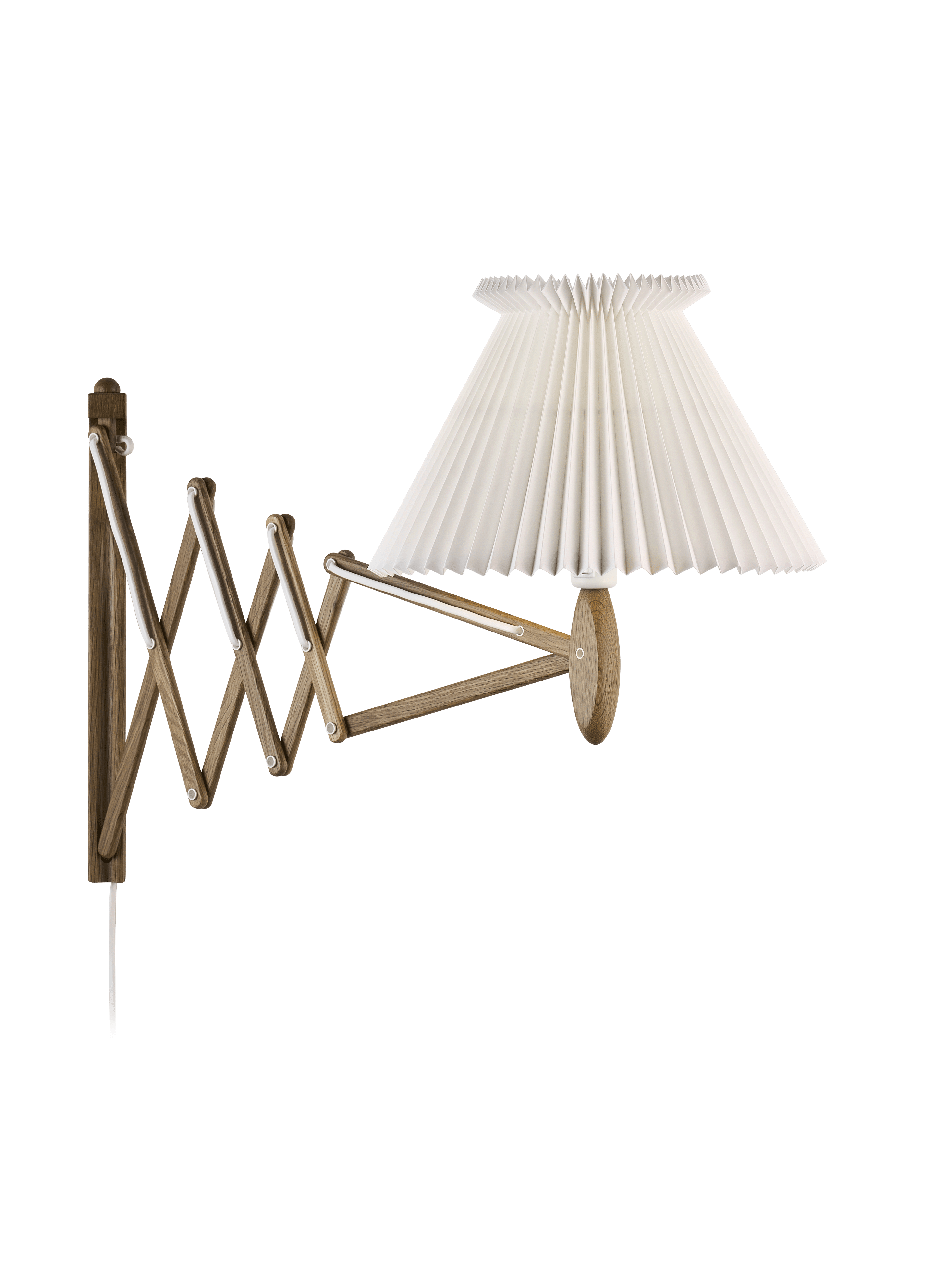 Wall lamp MODEL 234 6/21 SAX white with dark oak base