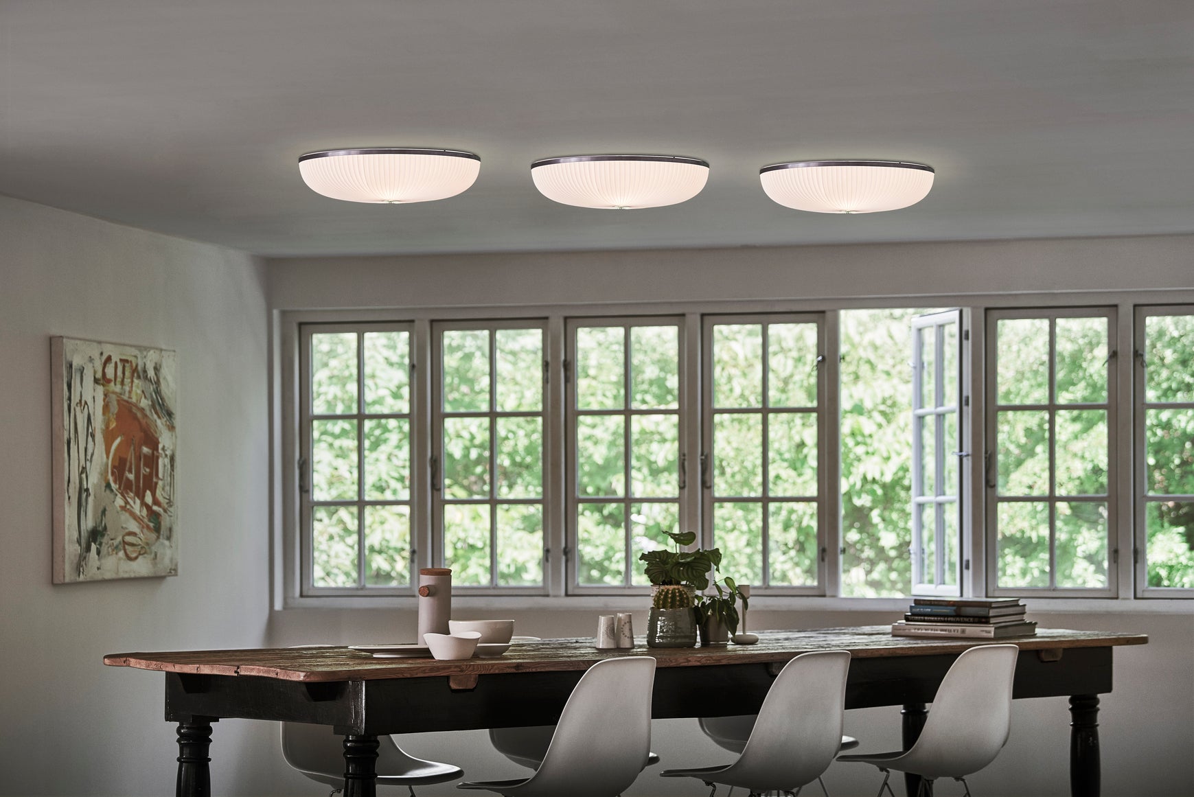 Wall lamp MODEL 236 LAMELLA white with gold