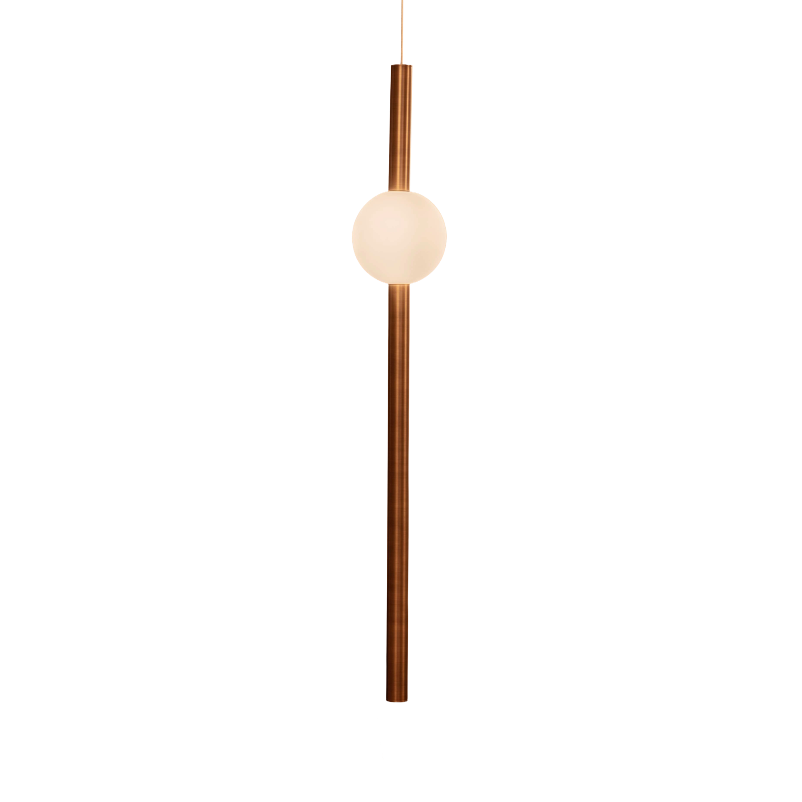 ORION GLOBE Pendant Lamp, Polished Aged Brass