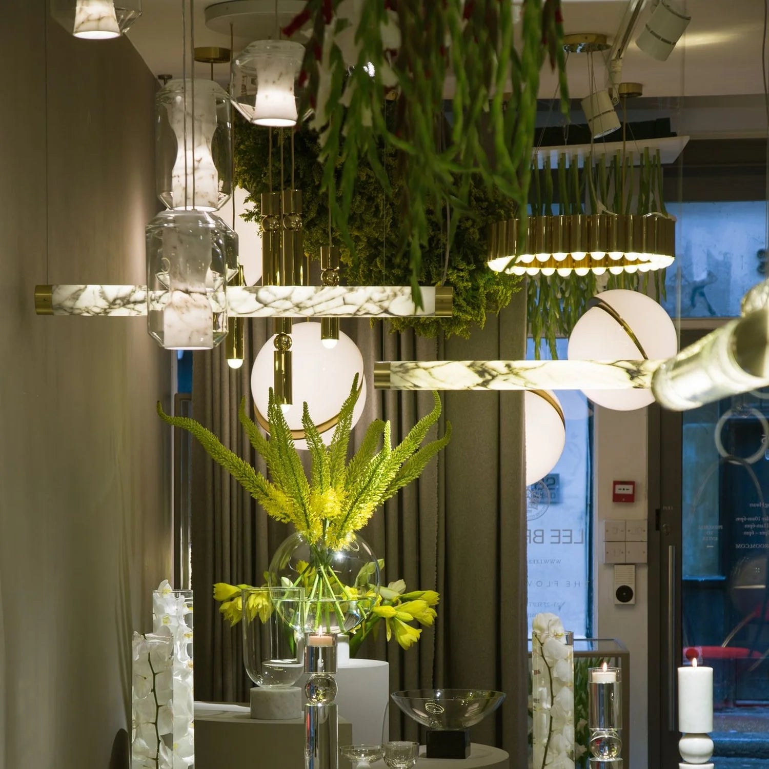 3-Point Pendant Lamp CHAMBER Marble