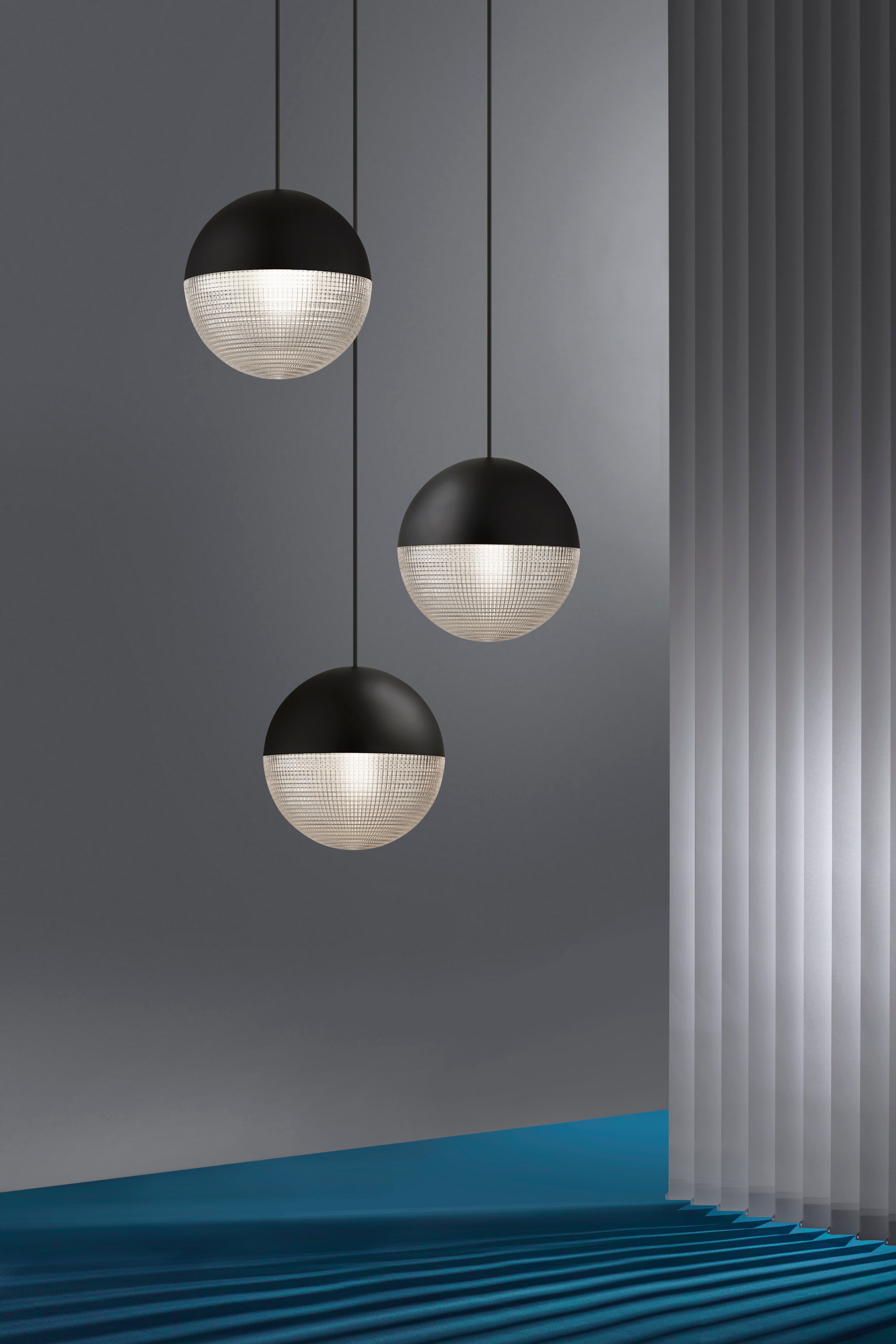 LENS FLAIR Pendant Lamp in Matte Black