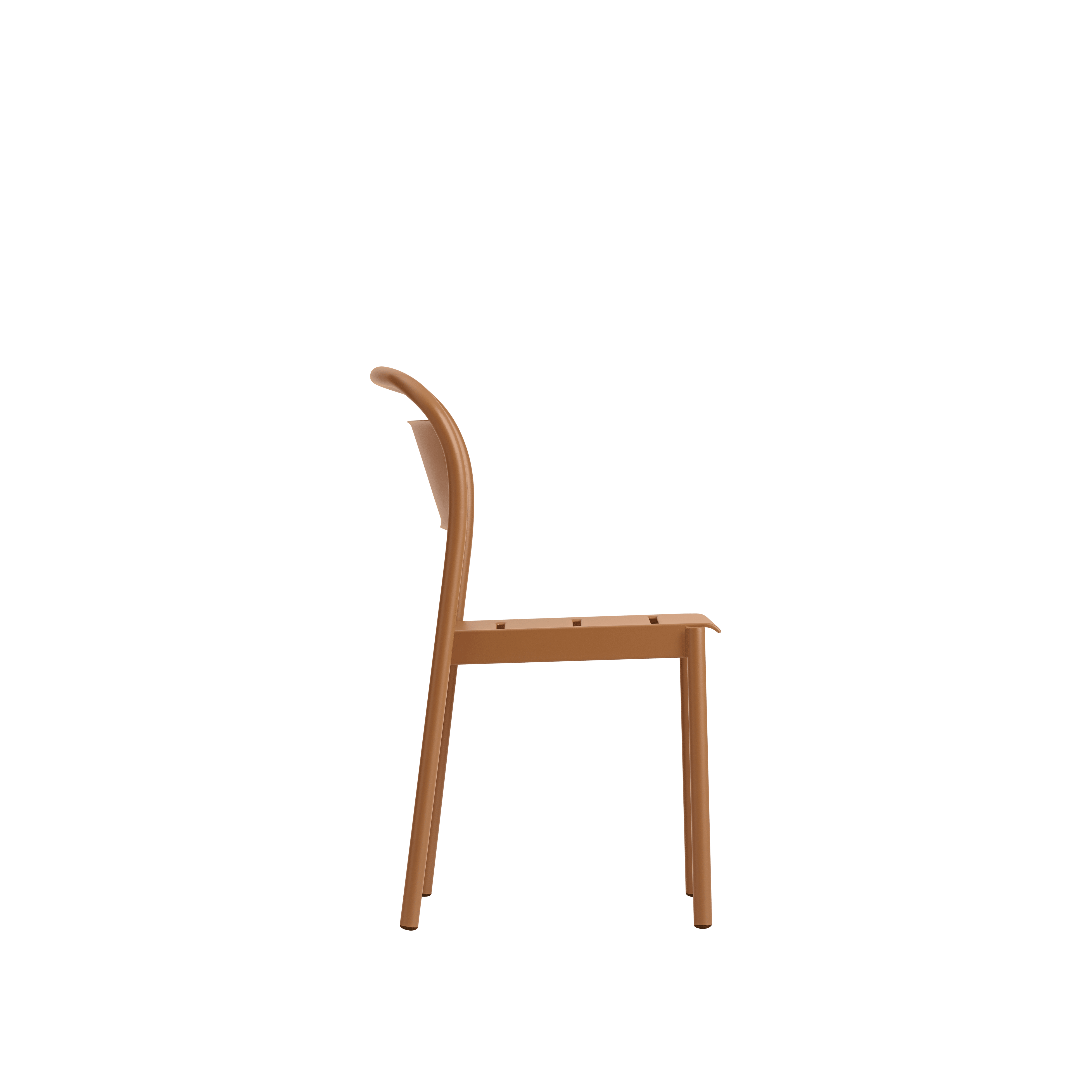 LINEAR Outdoor Armchair Orange Steel