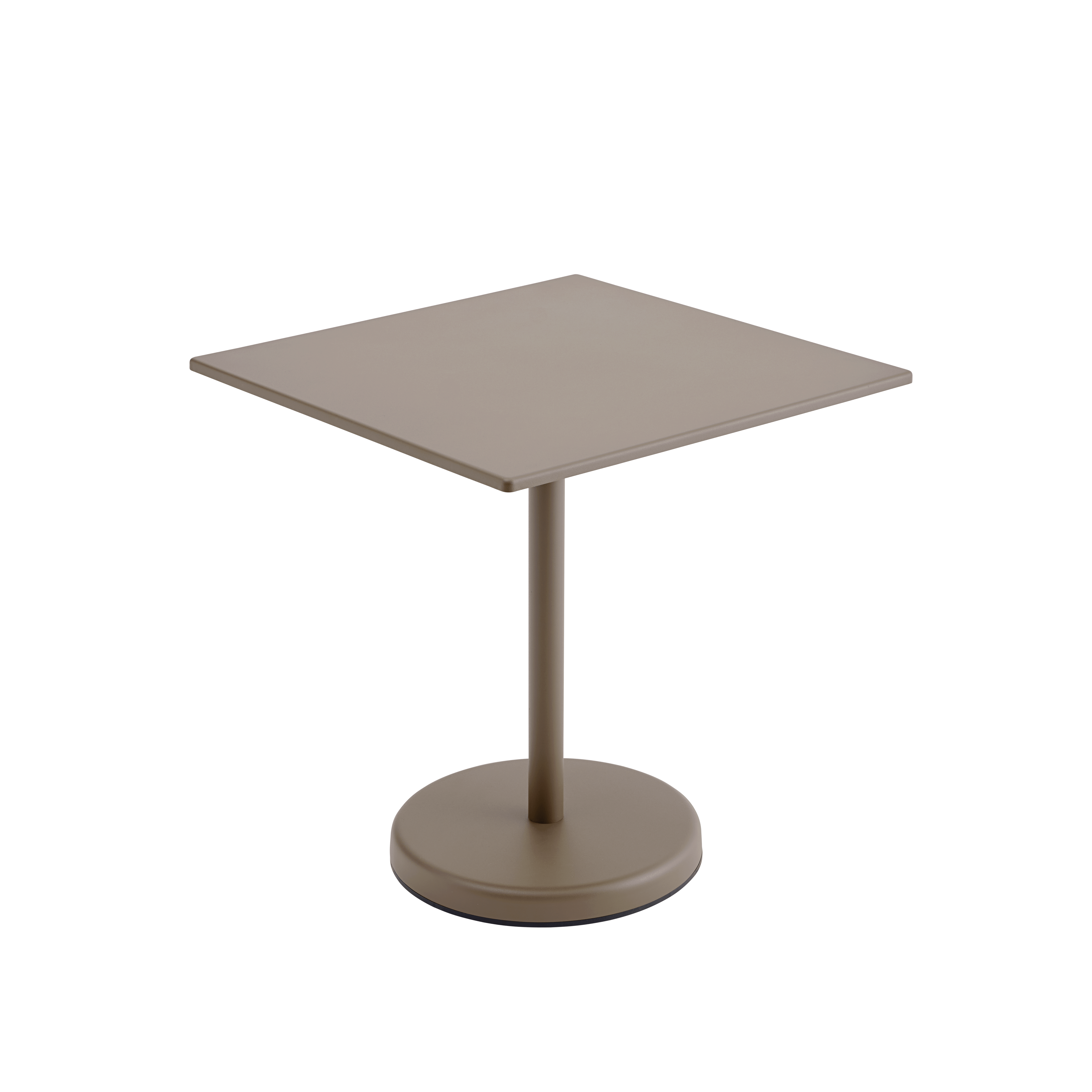 Outdoor bar table LINEAR taupe steel