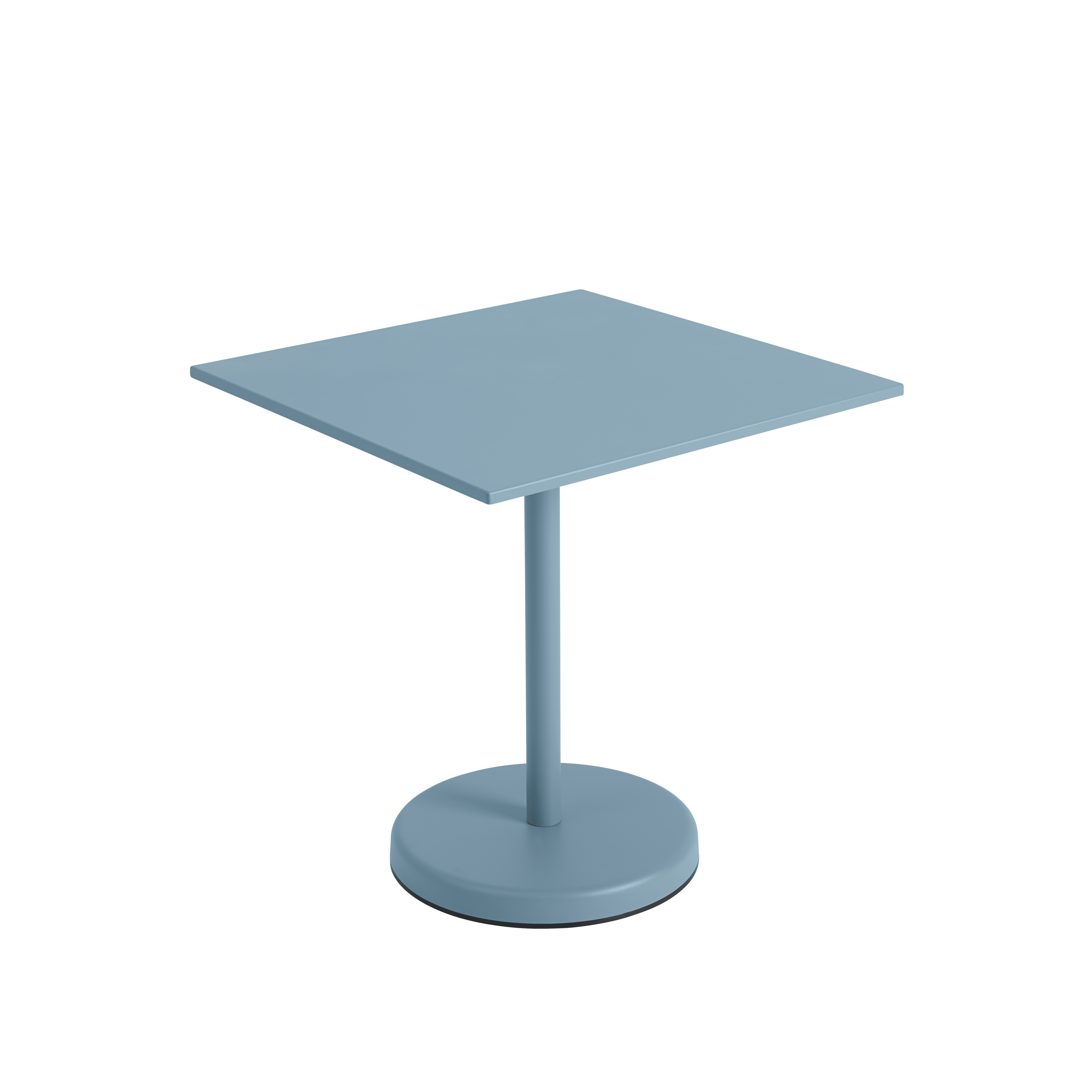 Outdoor bar table LINEAR blue steel