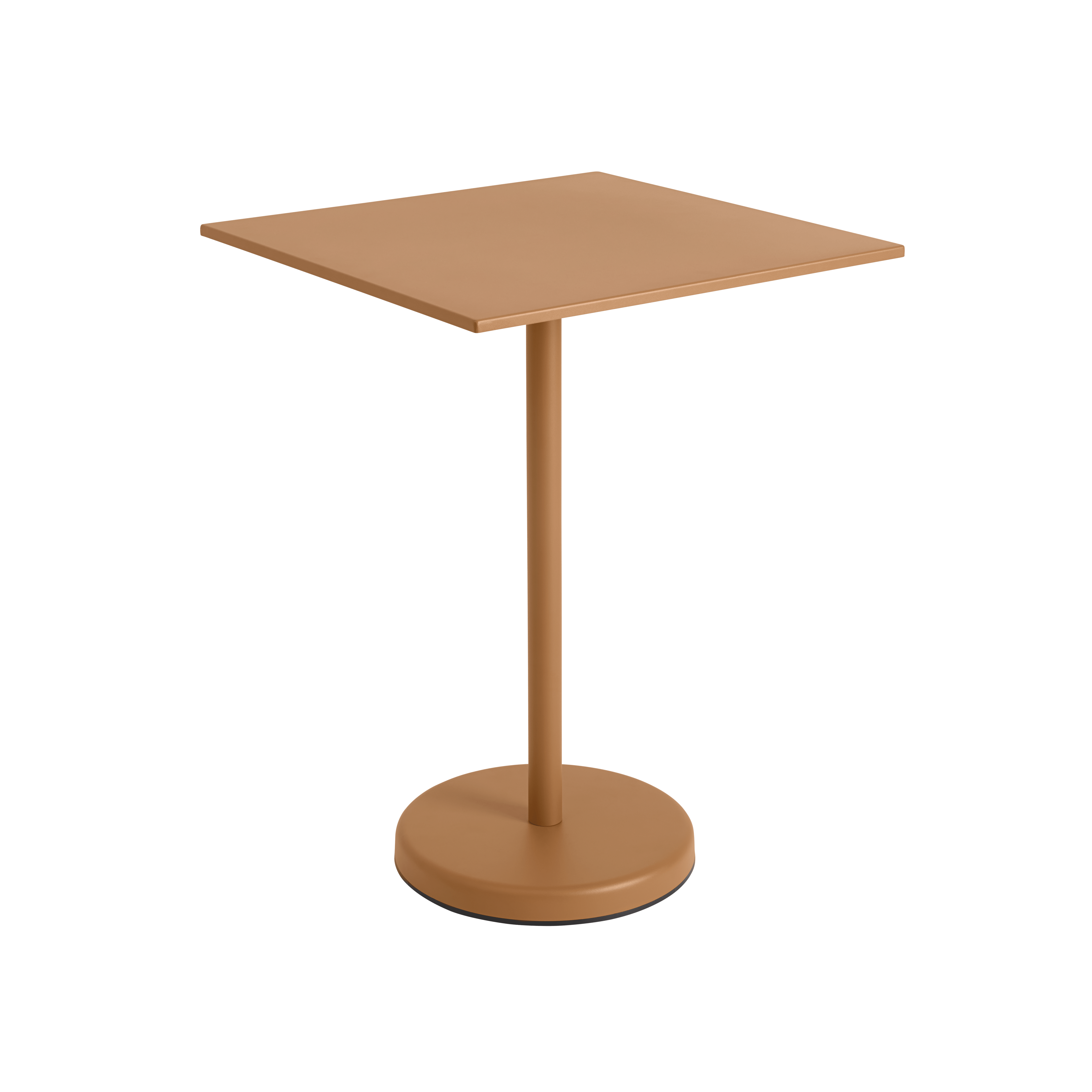 Outdoor bar table LINEAR orange steel