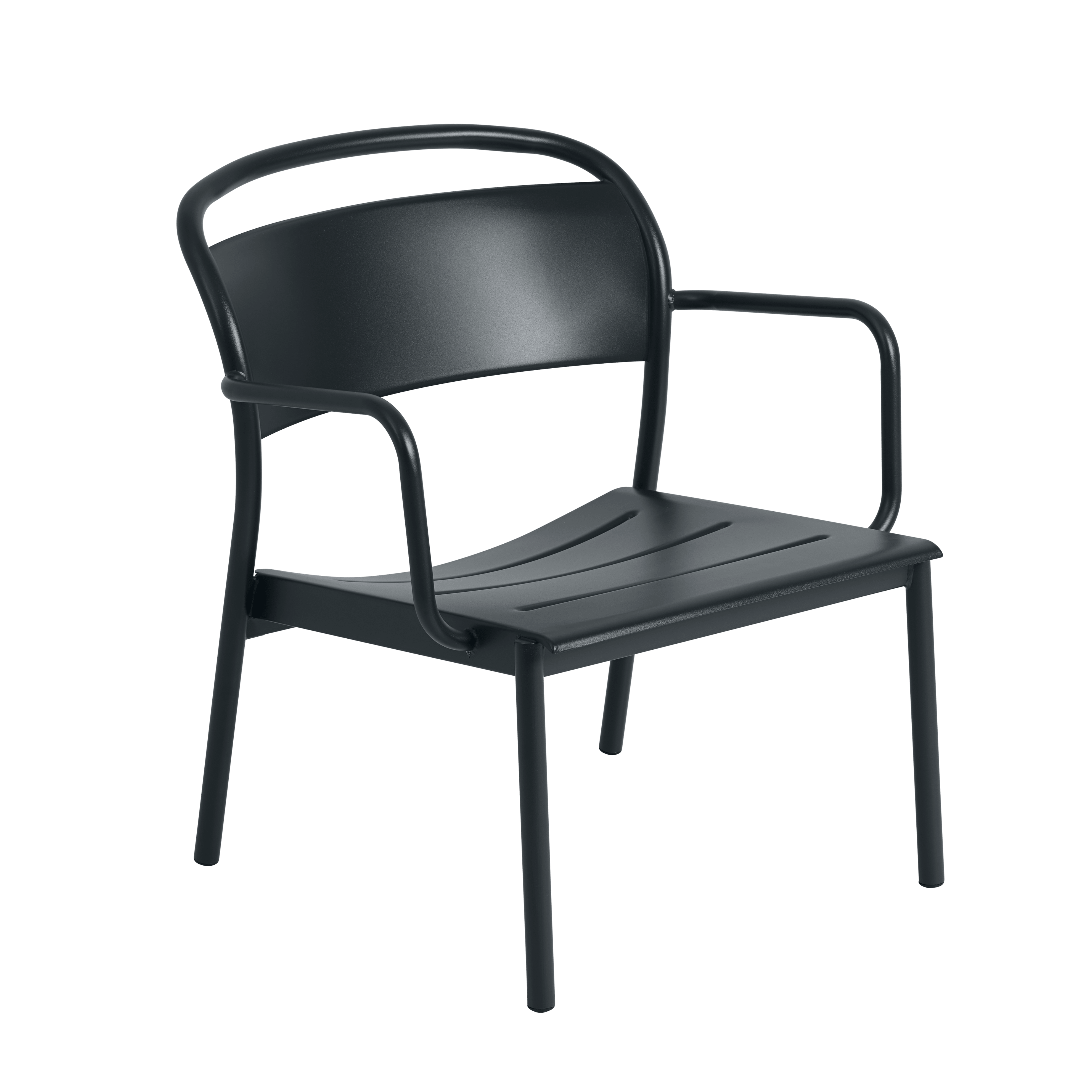 LINEAR Outdoor Armchair Black Steel