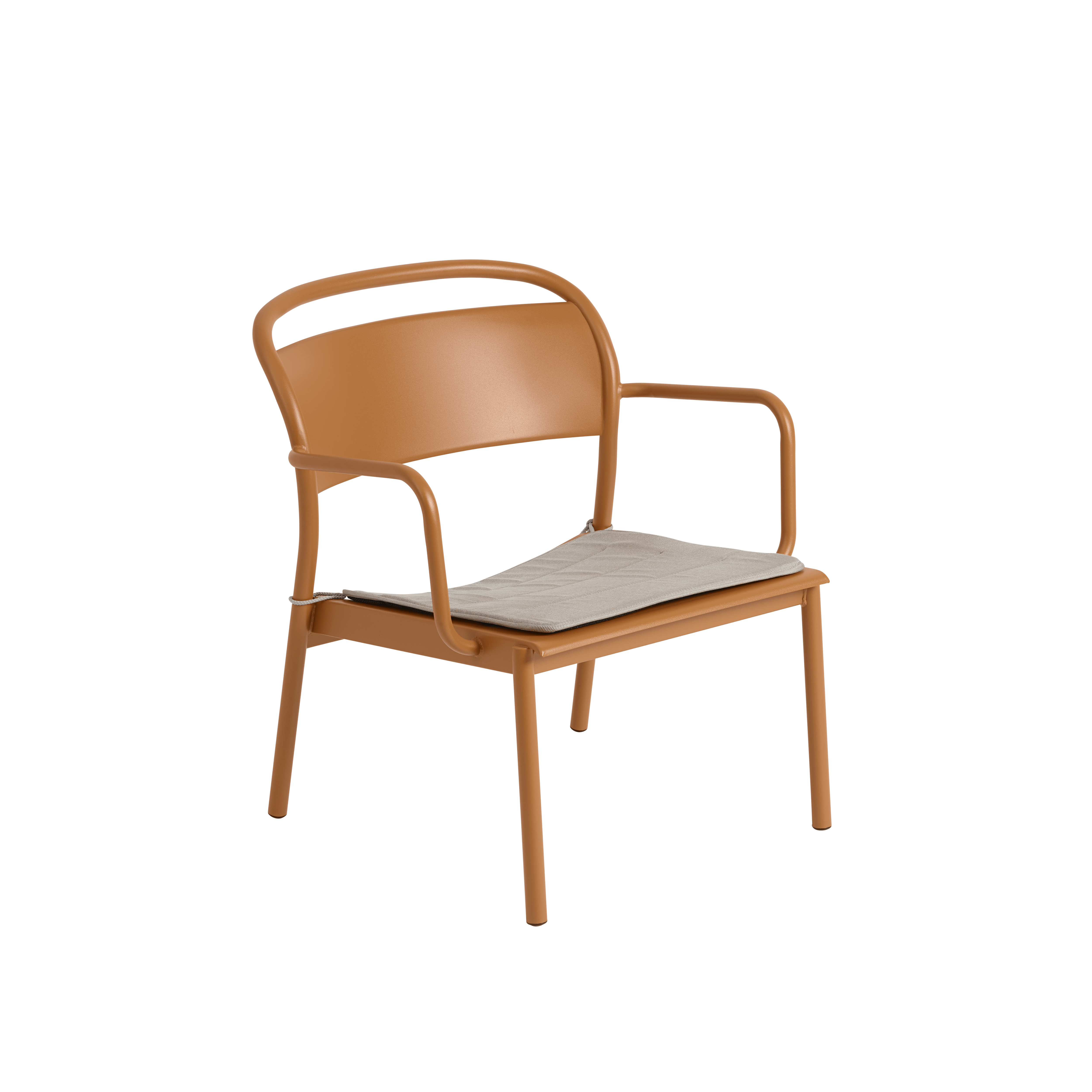 LINEAR Outdoor Armchair Orange Steel