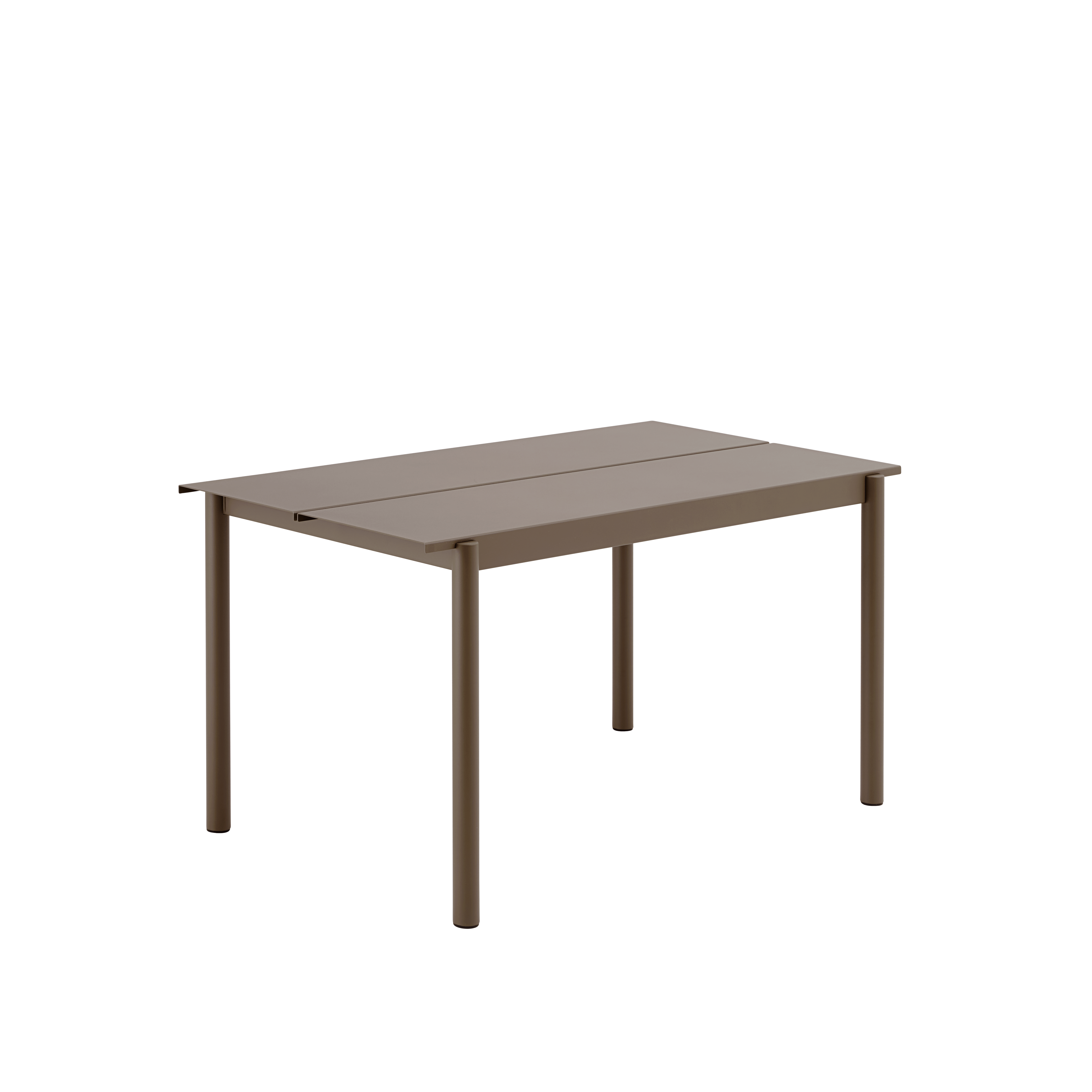 LINEAR taupe outdoor table steel