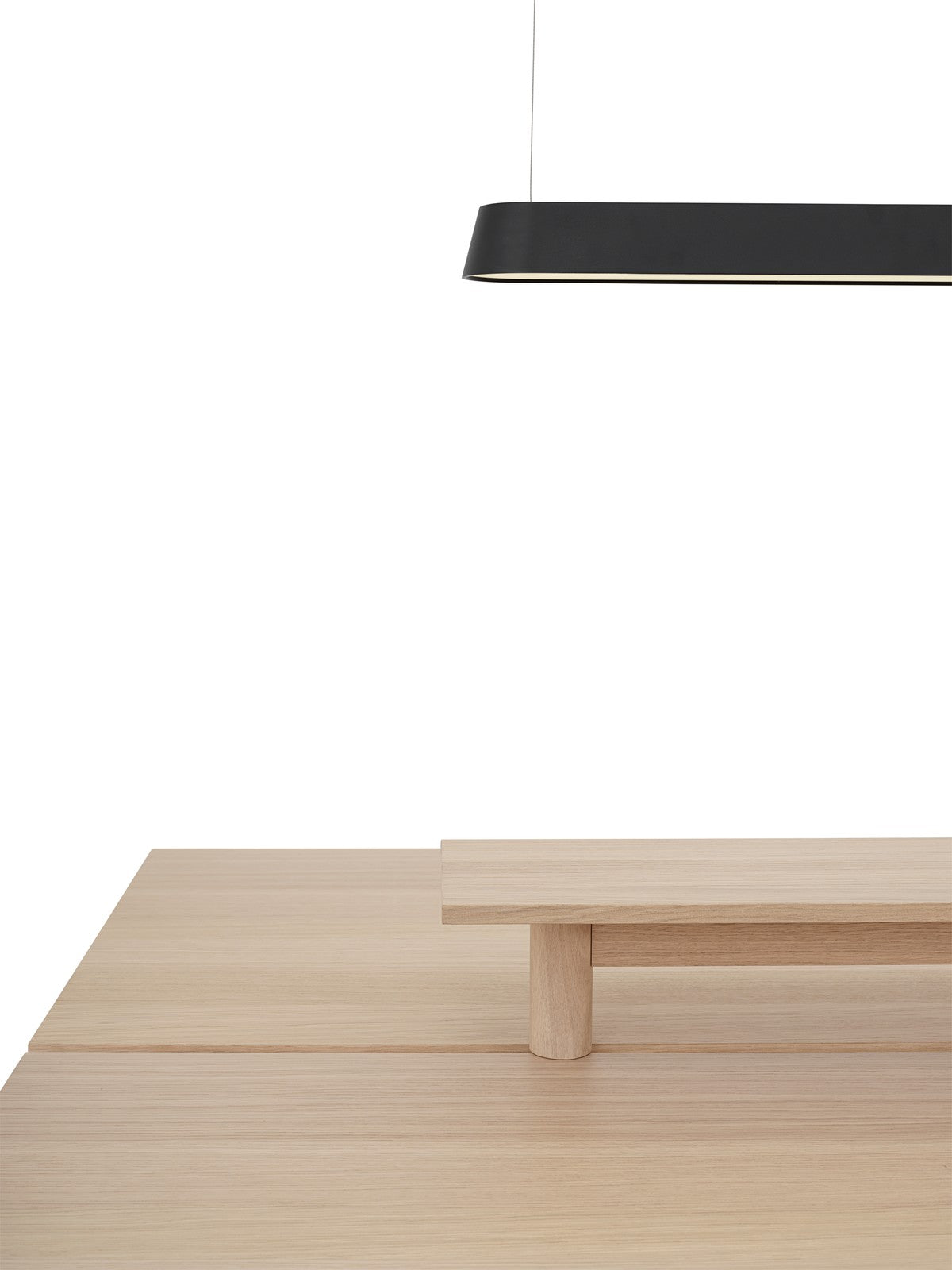 LINEAR SYSTEM Office Table - CONFIGURATION 1 oak veneer