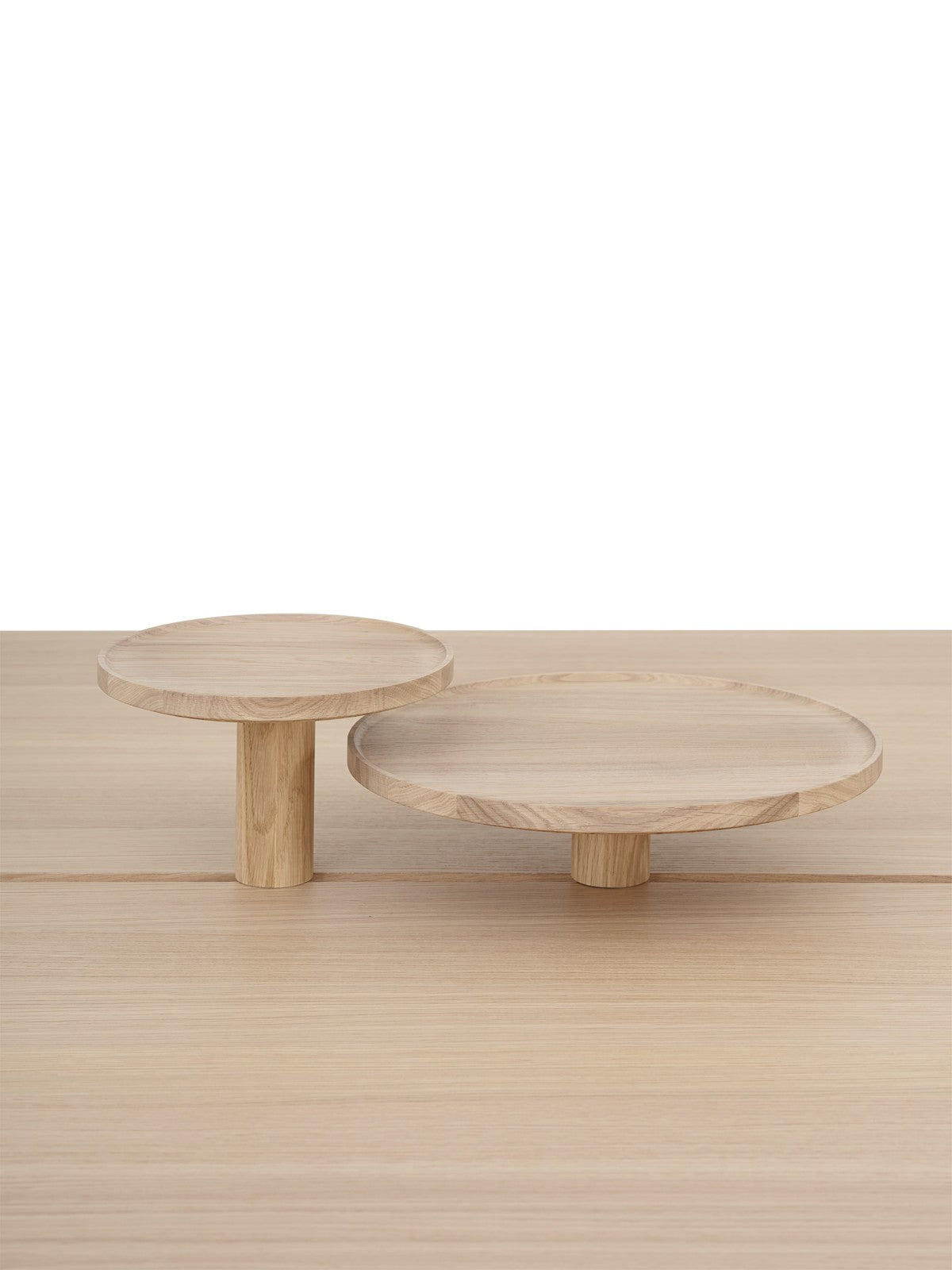 LINEAR SYSTEM Office Table - CONFIGURATION 1 oak veneer