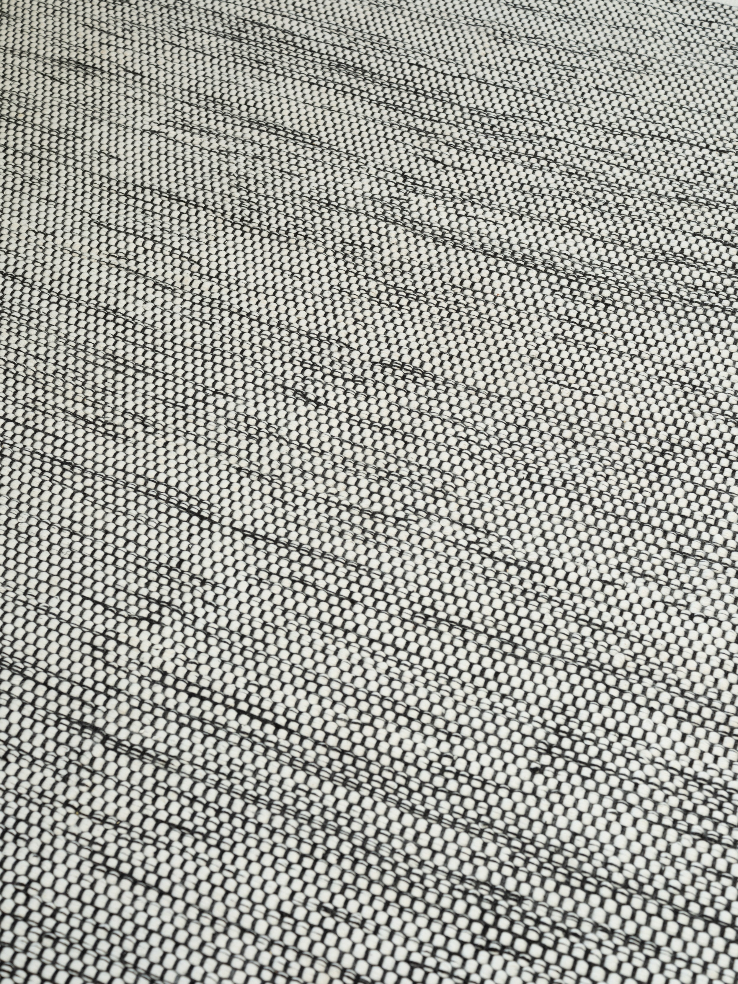 Teppich ADONIC MIST - MIXED schwarz mit weiß
