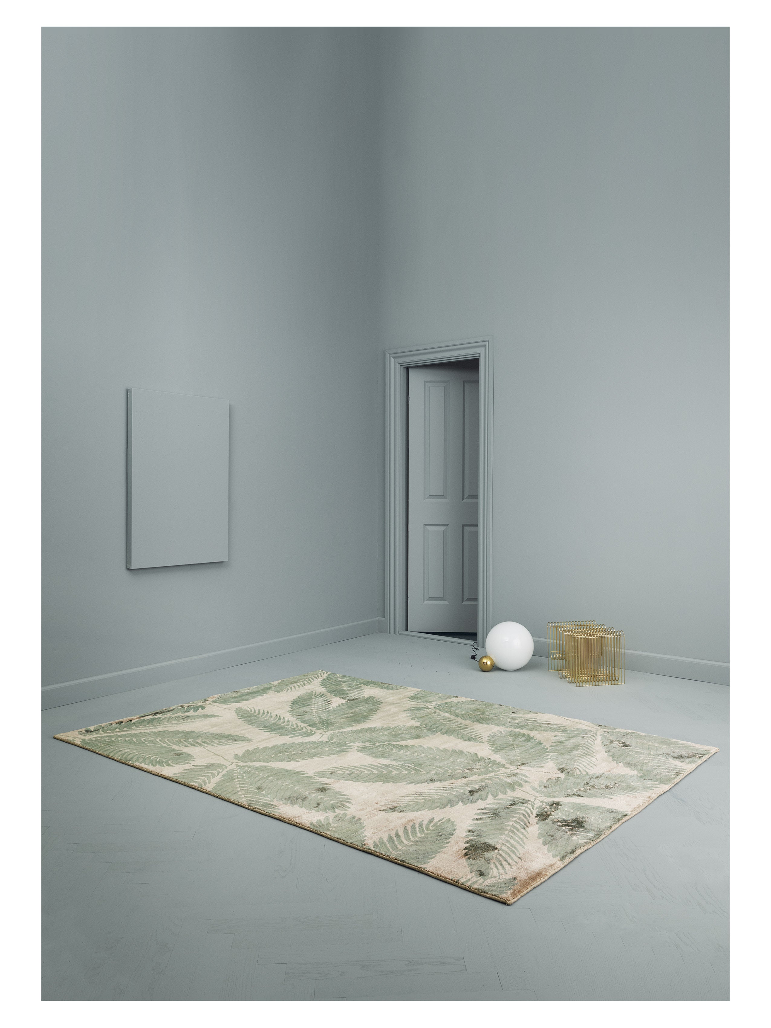 Teppich AMBROSIA beige mit grünem