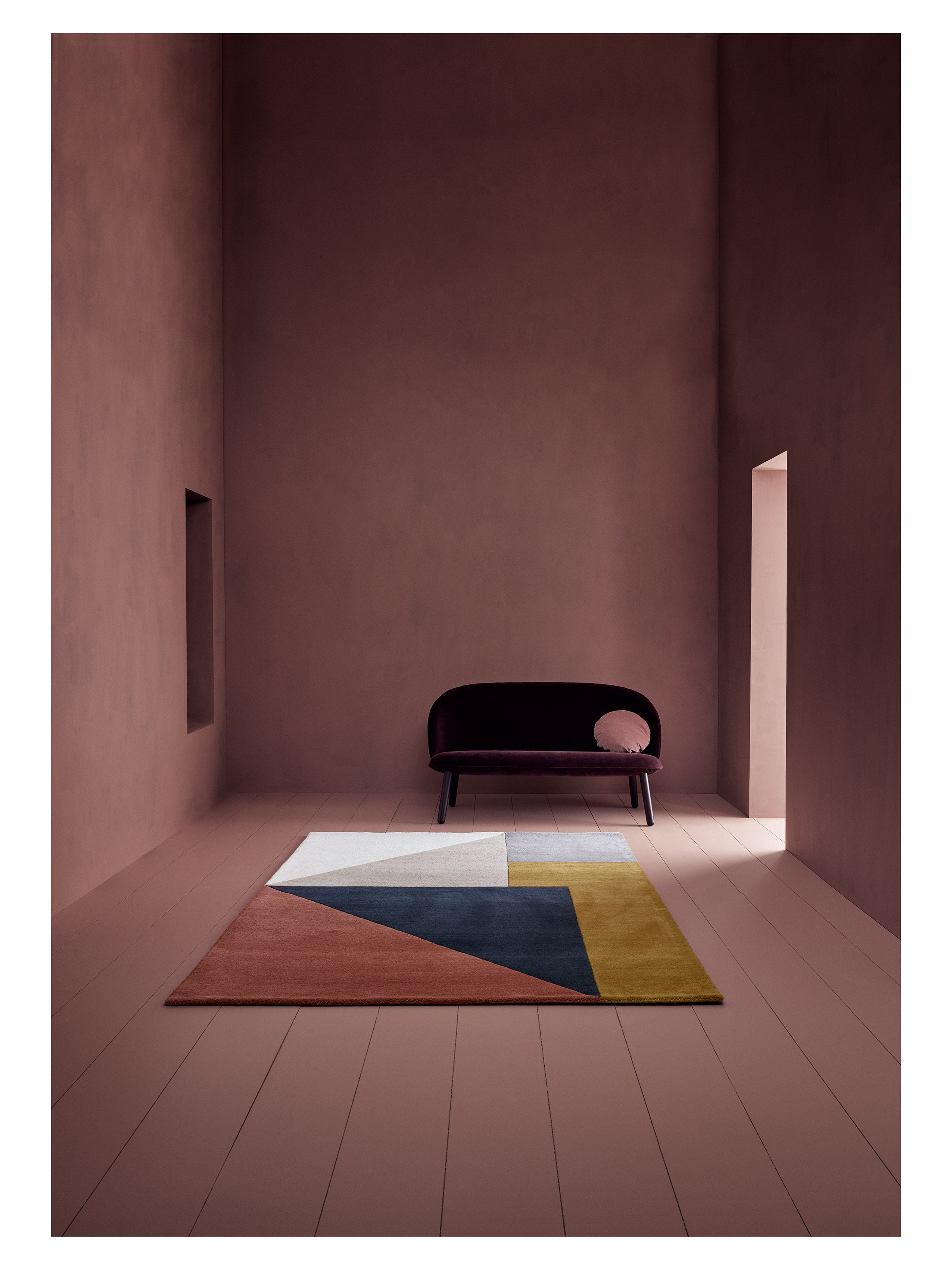 Teppich ARGUTO - ROSA mit Beige