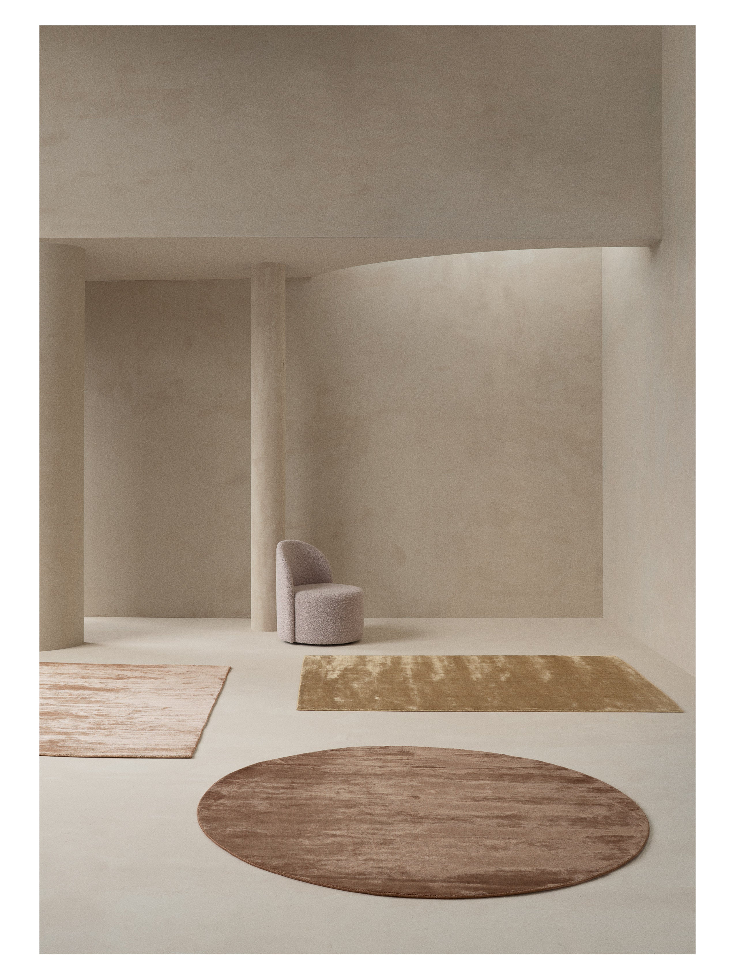 Rundteppich LUCENS beige