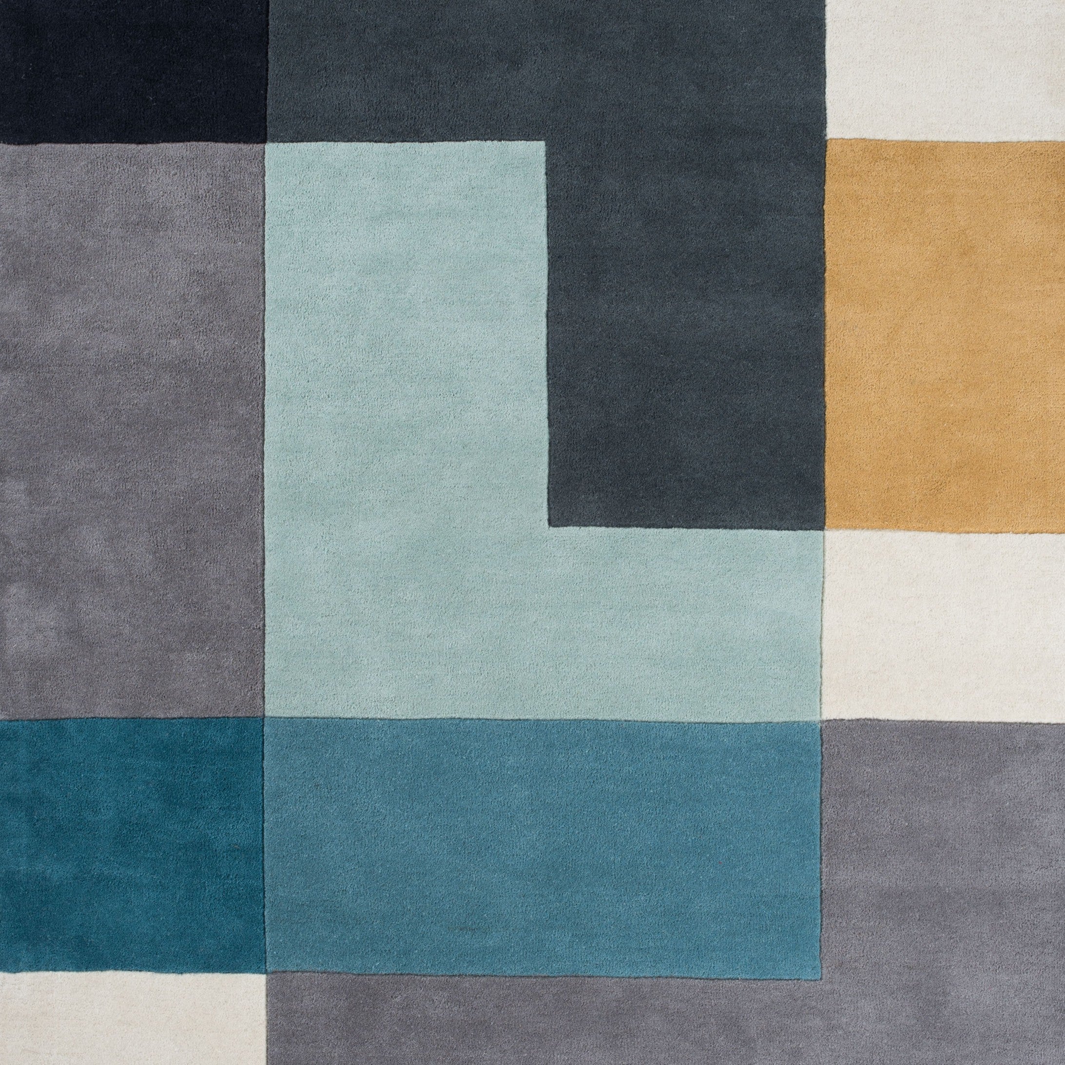 Teppich OMETRI - AQUA grau mit Meeresmotiv