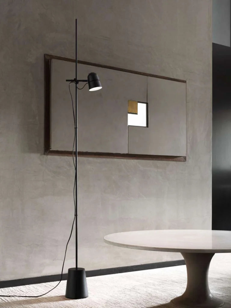 Counterbalance black floor lamp