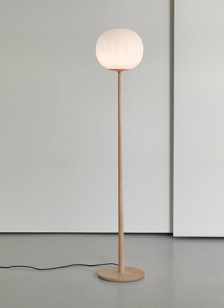 Floor lamp solid ash wood