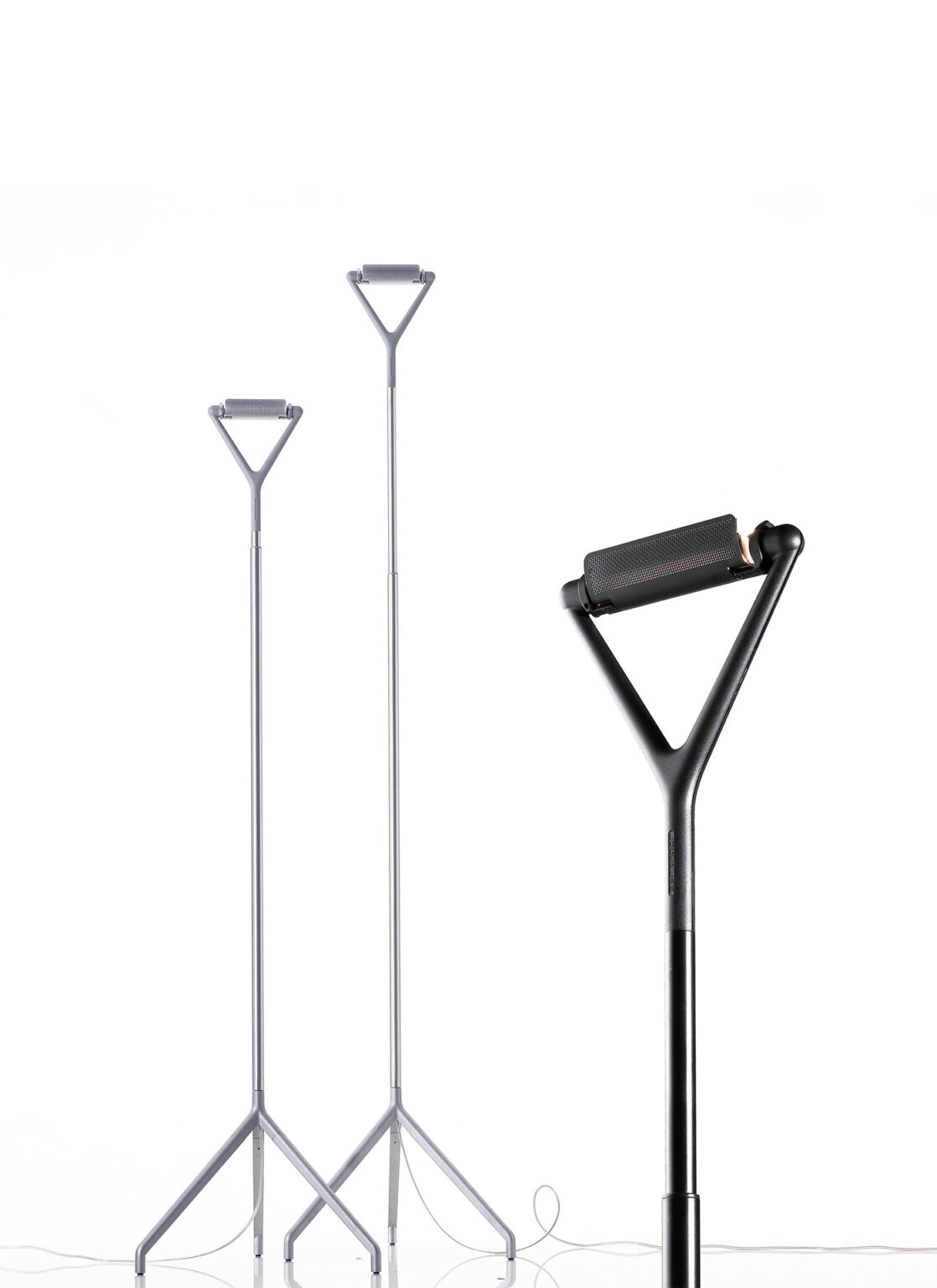 Lola gray floor lamp