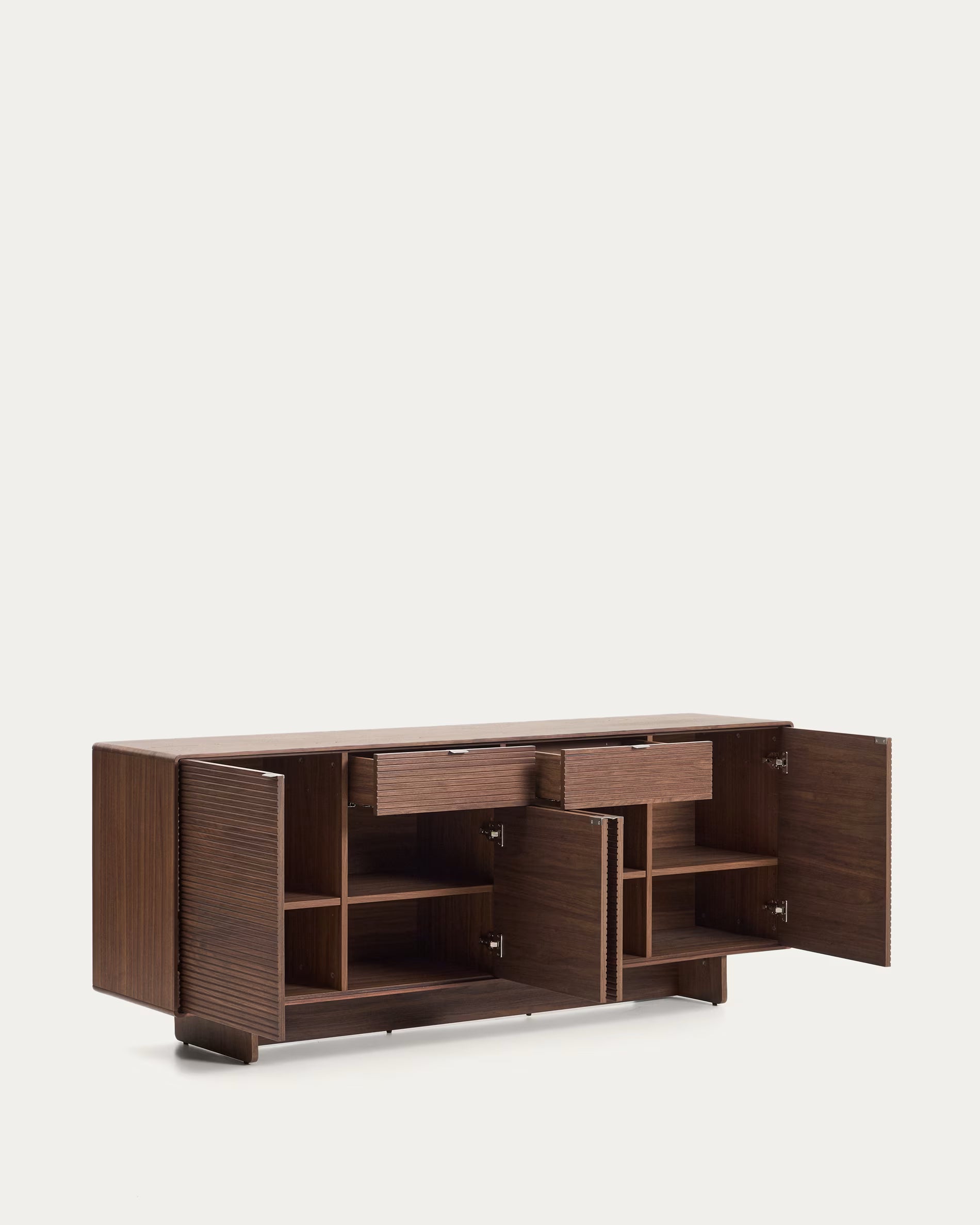 Kommode NORLEN dunkelbraun Nussbaumfurnier