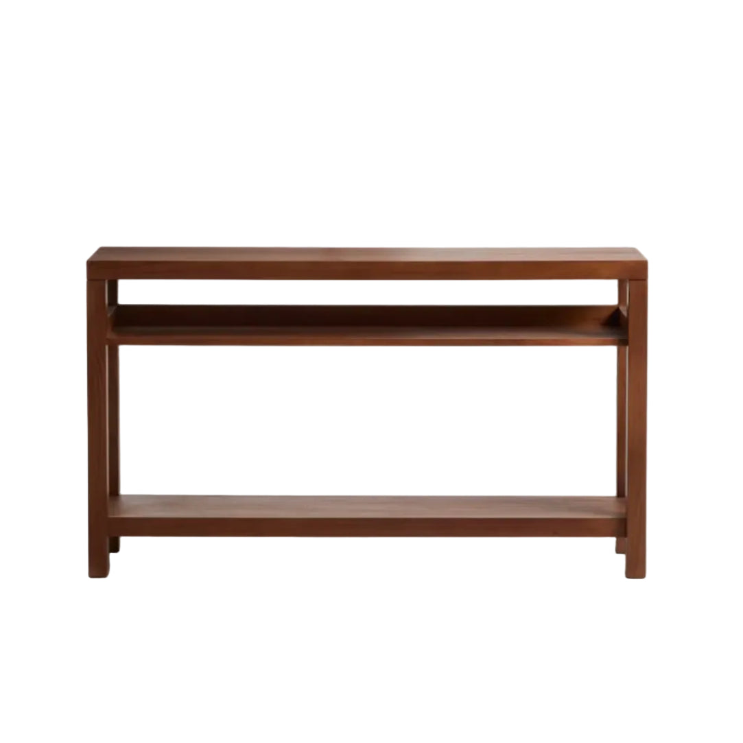 NORANI lite console in acacia wood and veneer