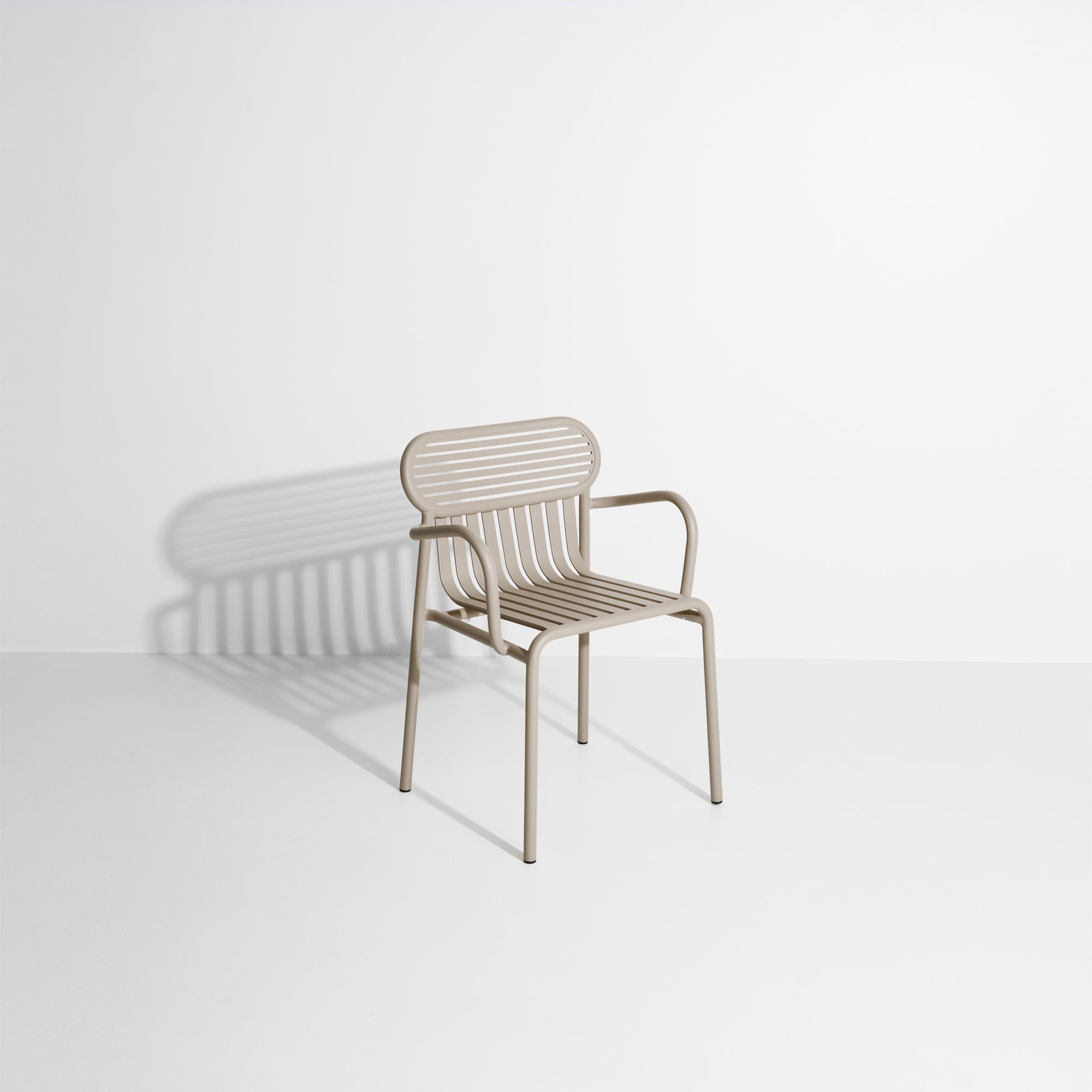 WEEK-END Beige Garden Chair with Armrests