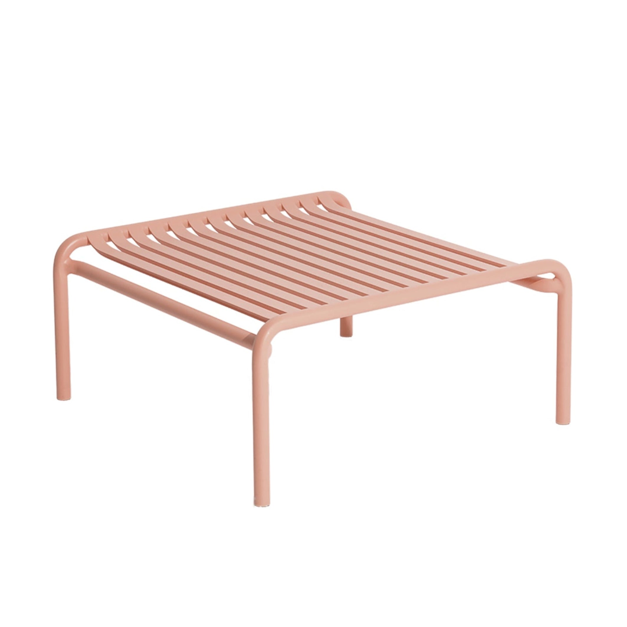 WEEK-END Square Outdoor Coffee Table in Pale Pink
