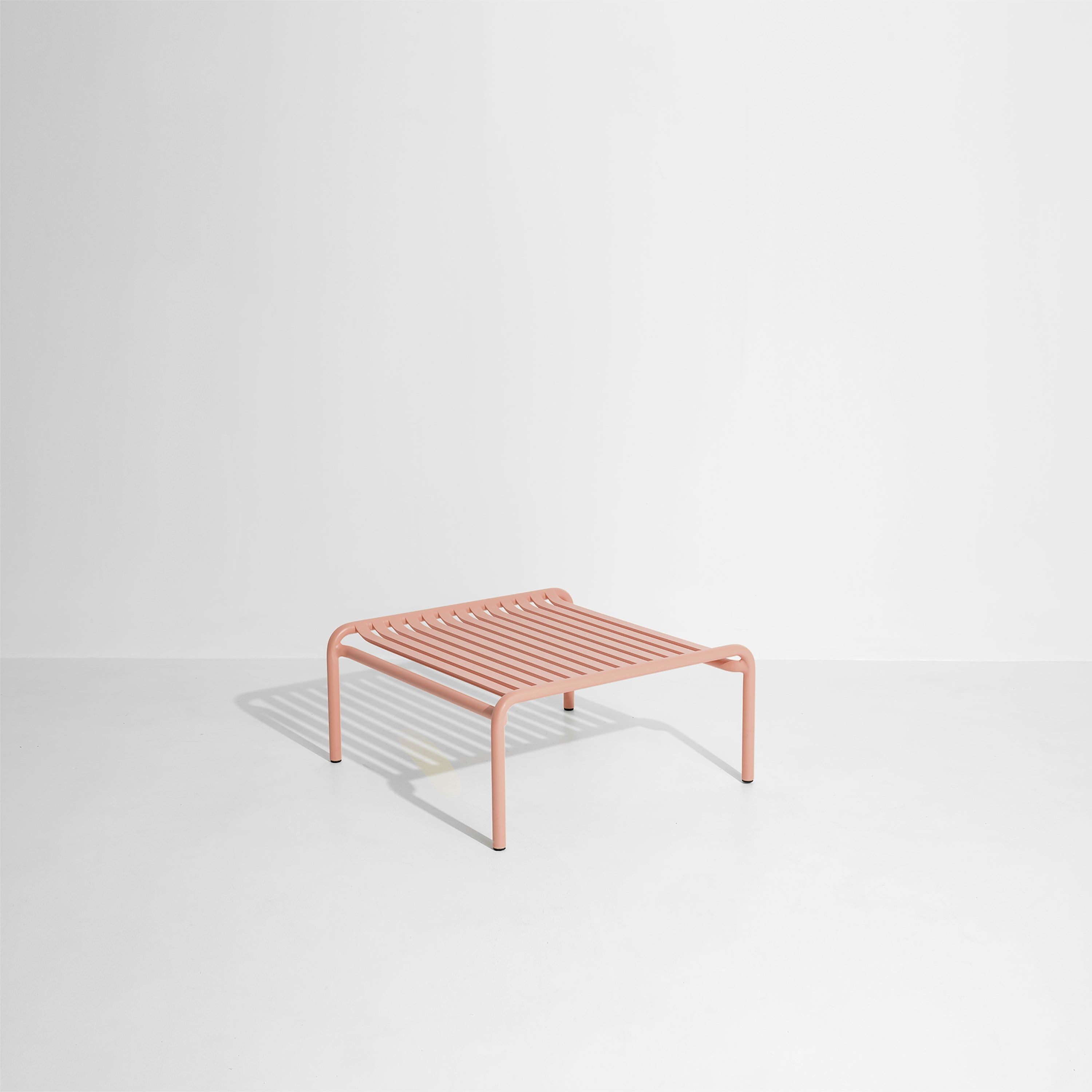 WEEK-END Square Outdoor Coffee Table in Pale Pink