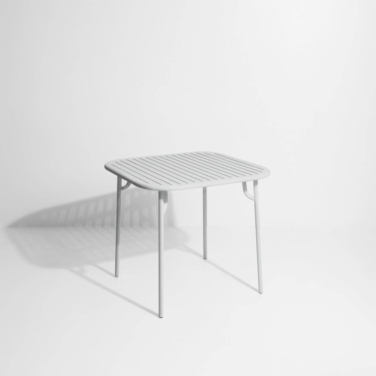 WEEK-END Pearl Gray Square Garden Table