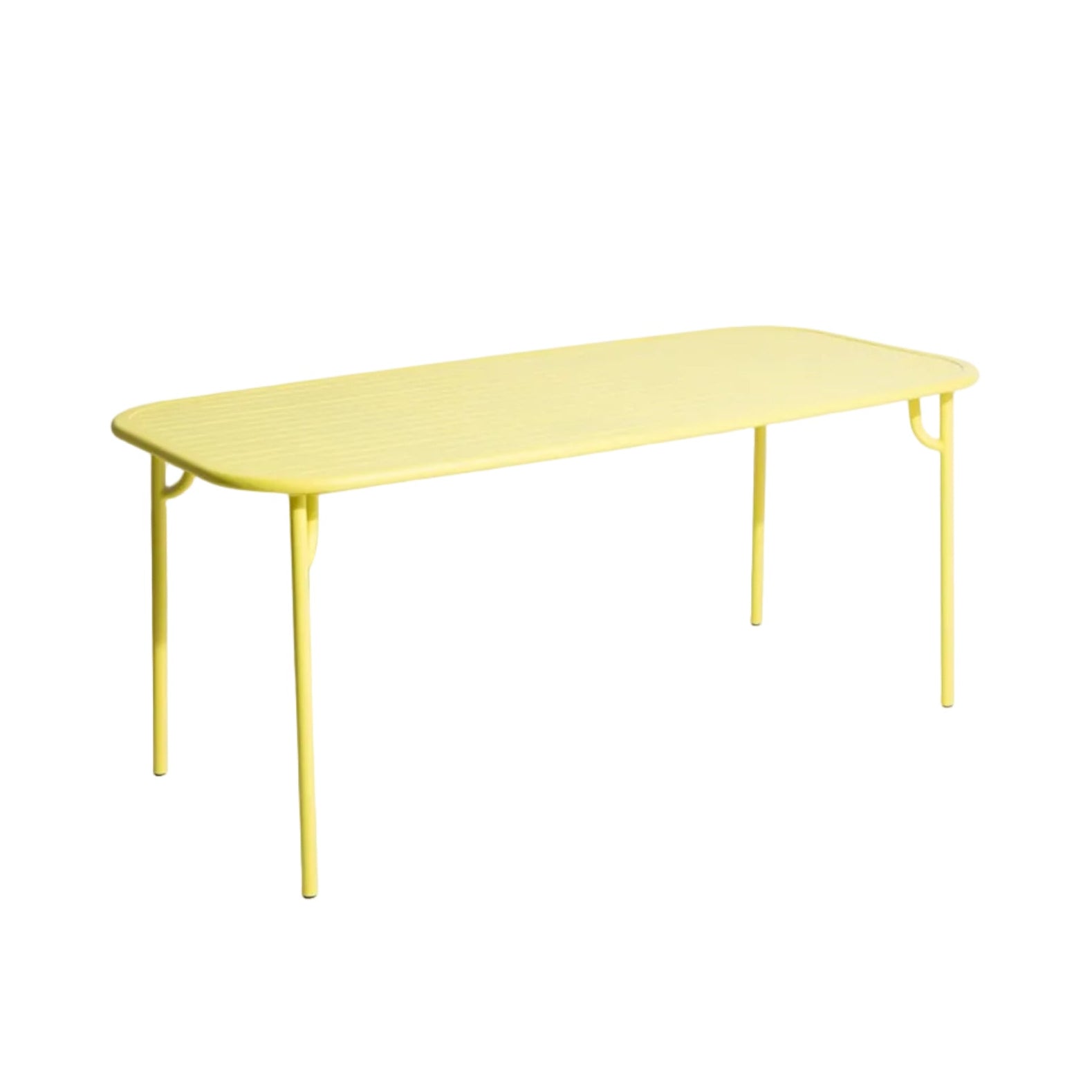 WEEK-END garden table in bright yellow