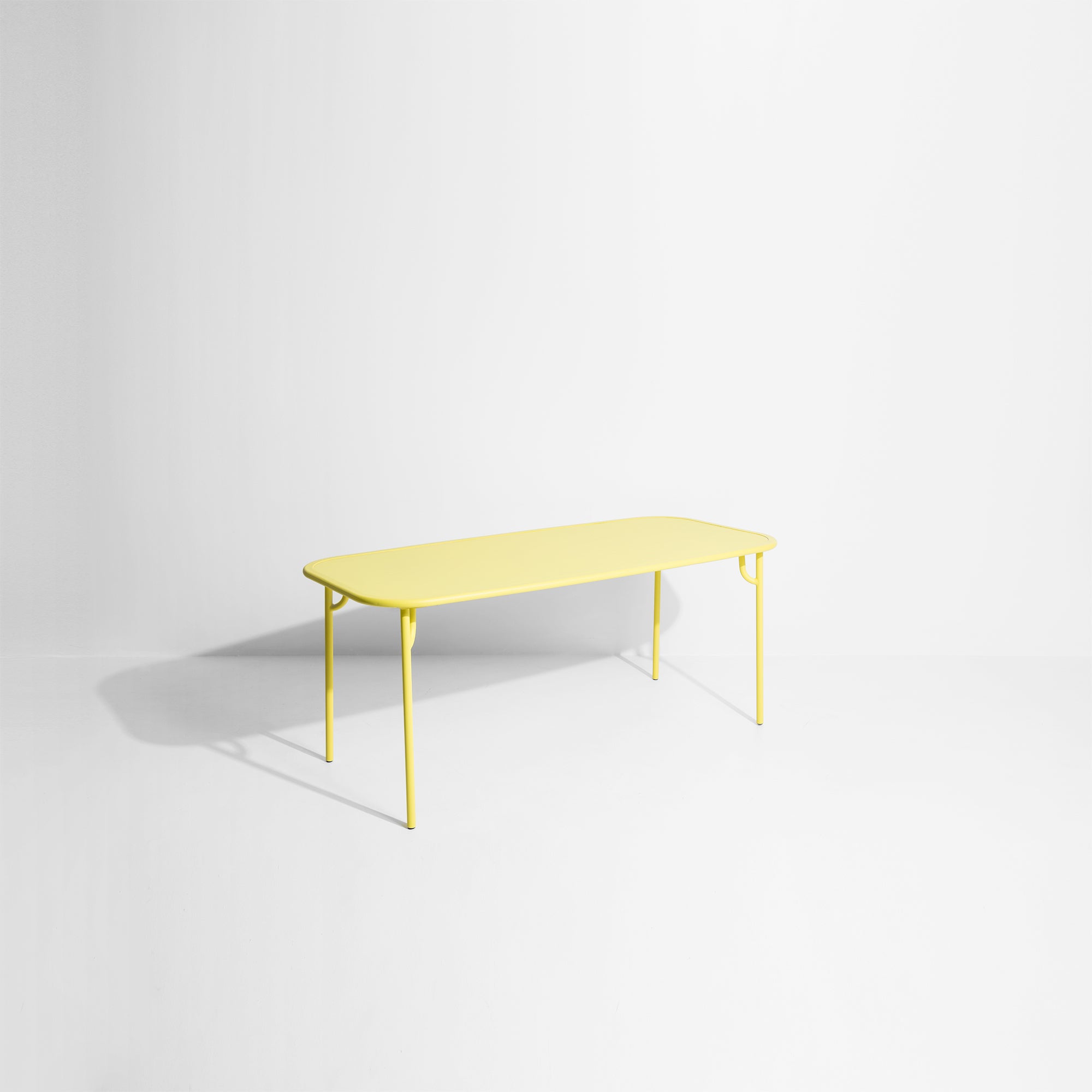 WEEK-END garden table in bright yellow