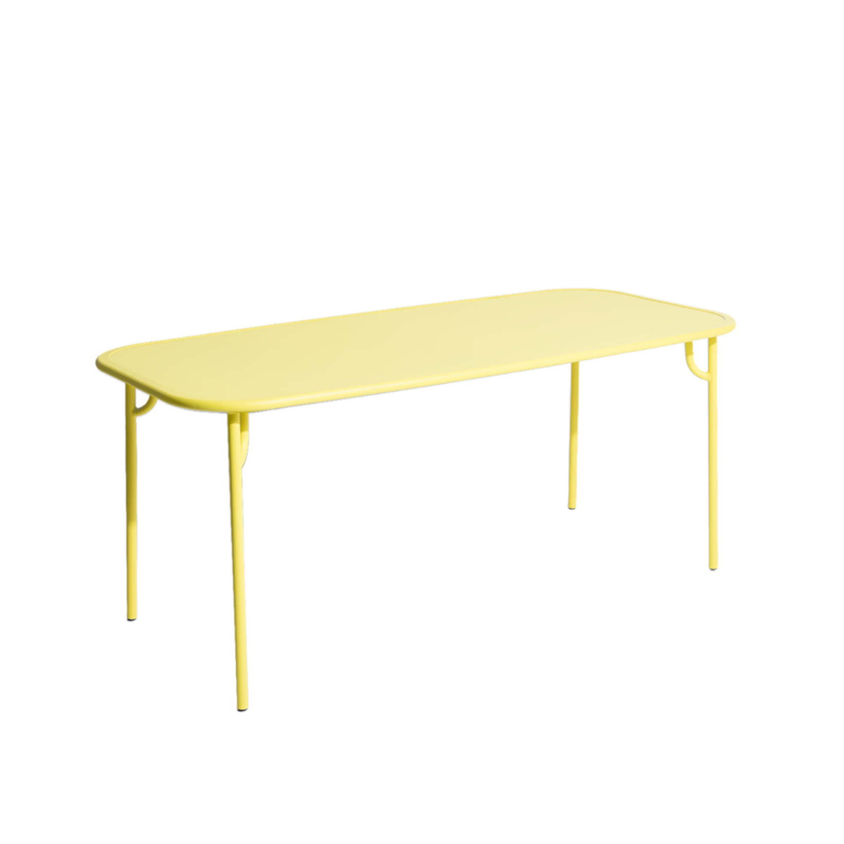 WEEK-END garden table in bright yellow