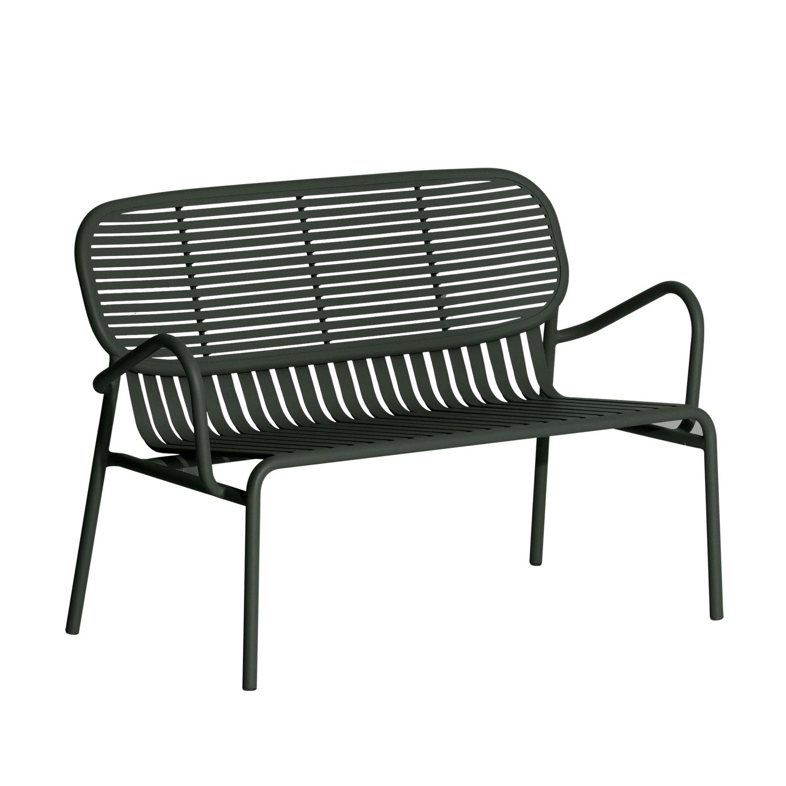 Sofa ogrodowa 2-osobowa WEEK-END ciemnozielony
