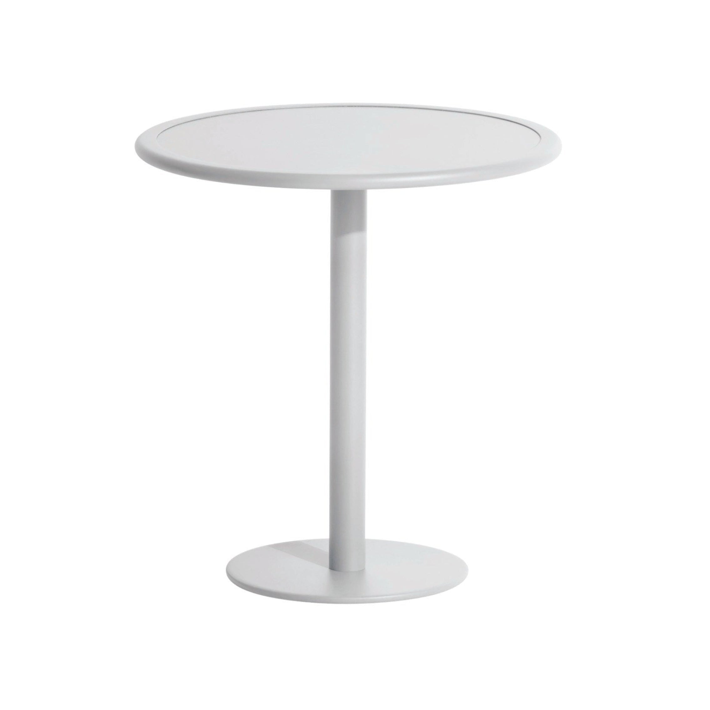 WEEK-END Round Garden Table in Pearl Grey