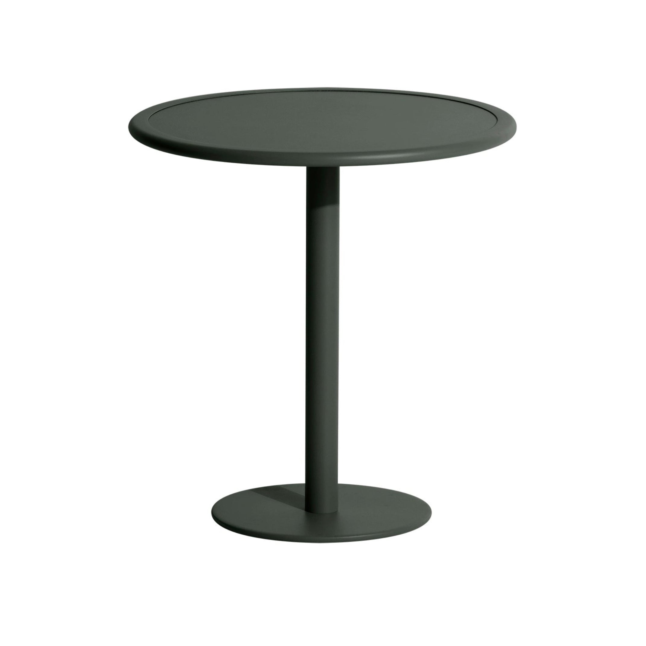 WEEK-END dark green round garden table
