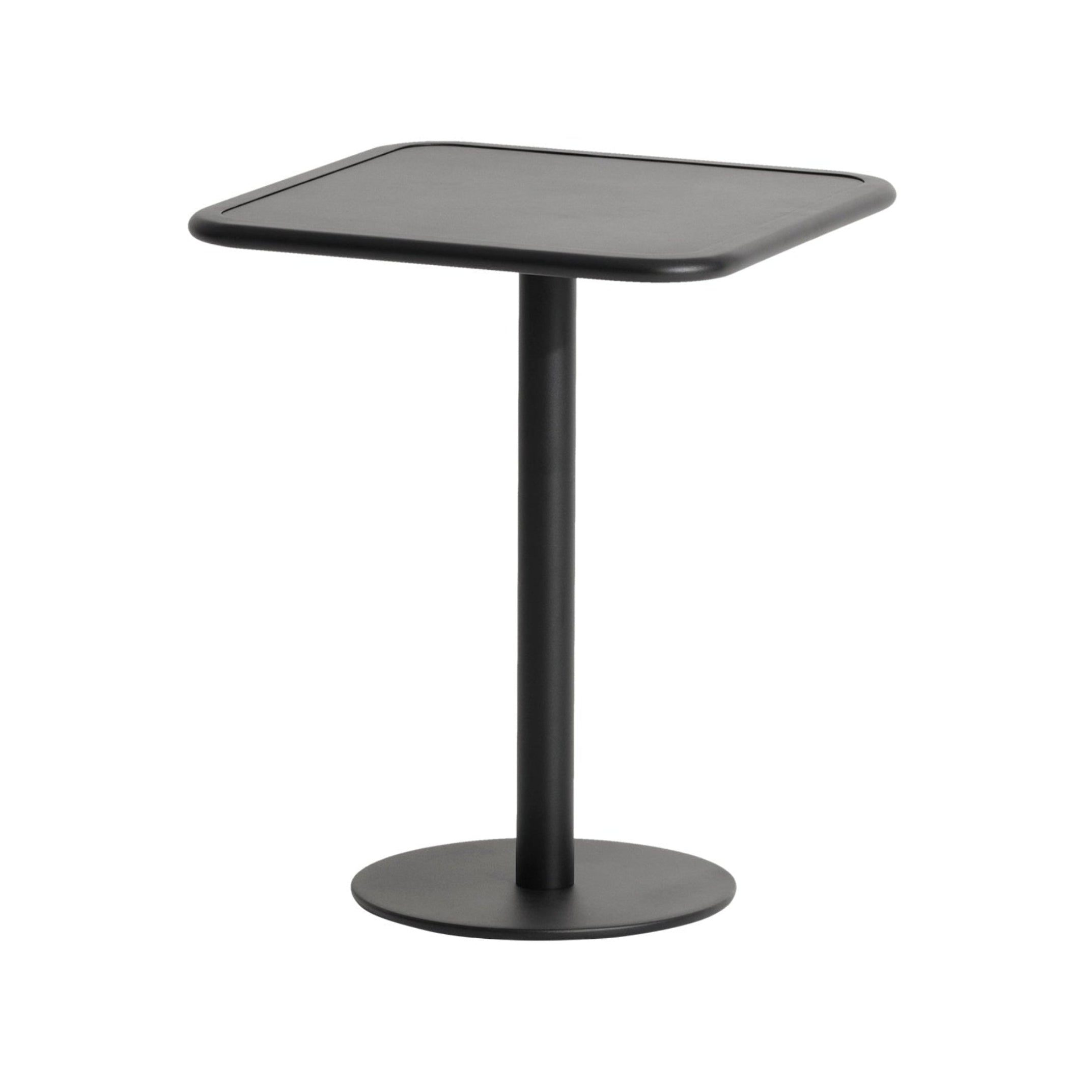 WEEK-END Black Square Garden Table