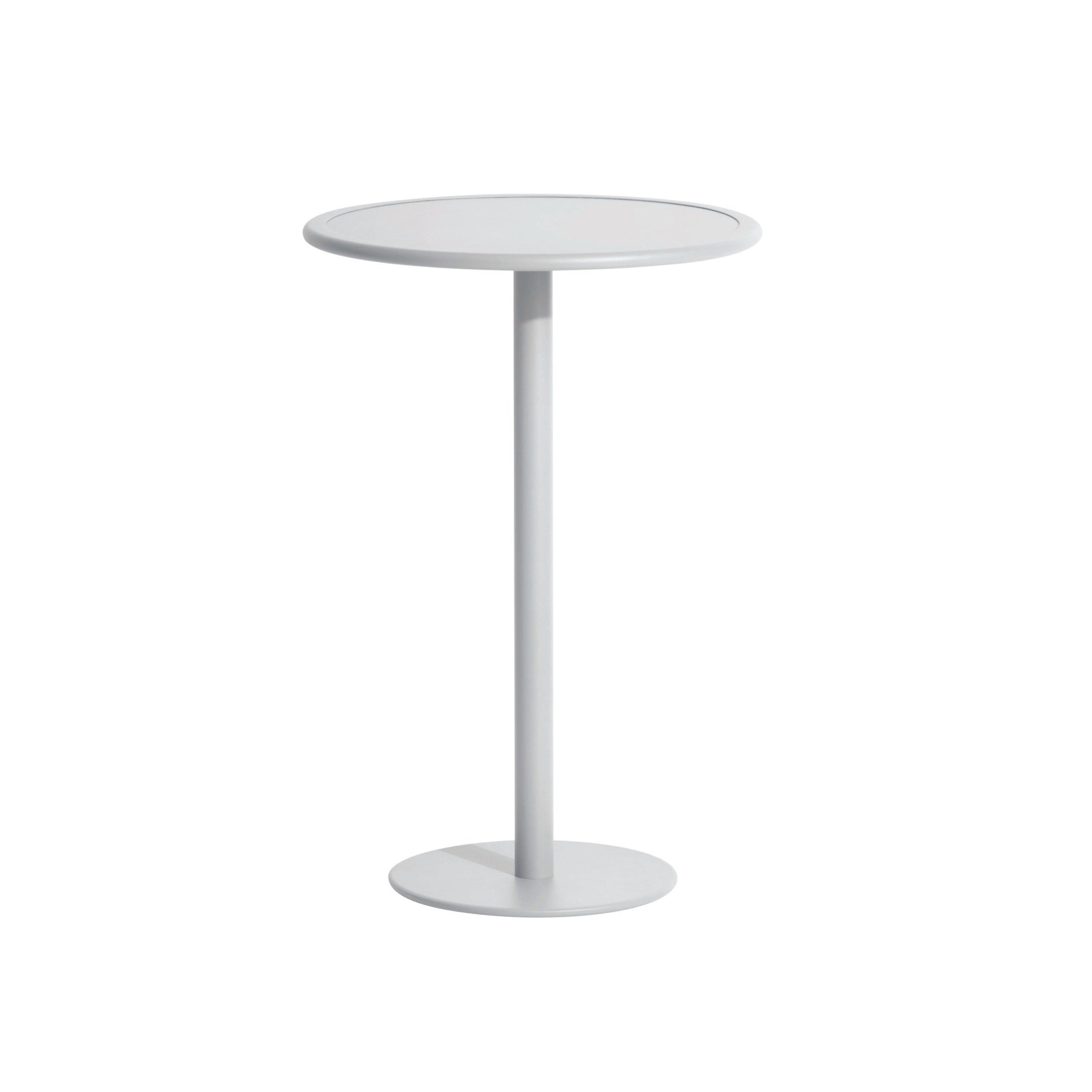WEEK-END Round Garden Table in Pearl Grey