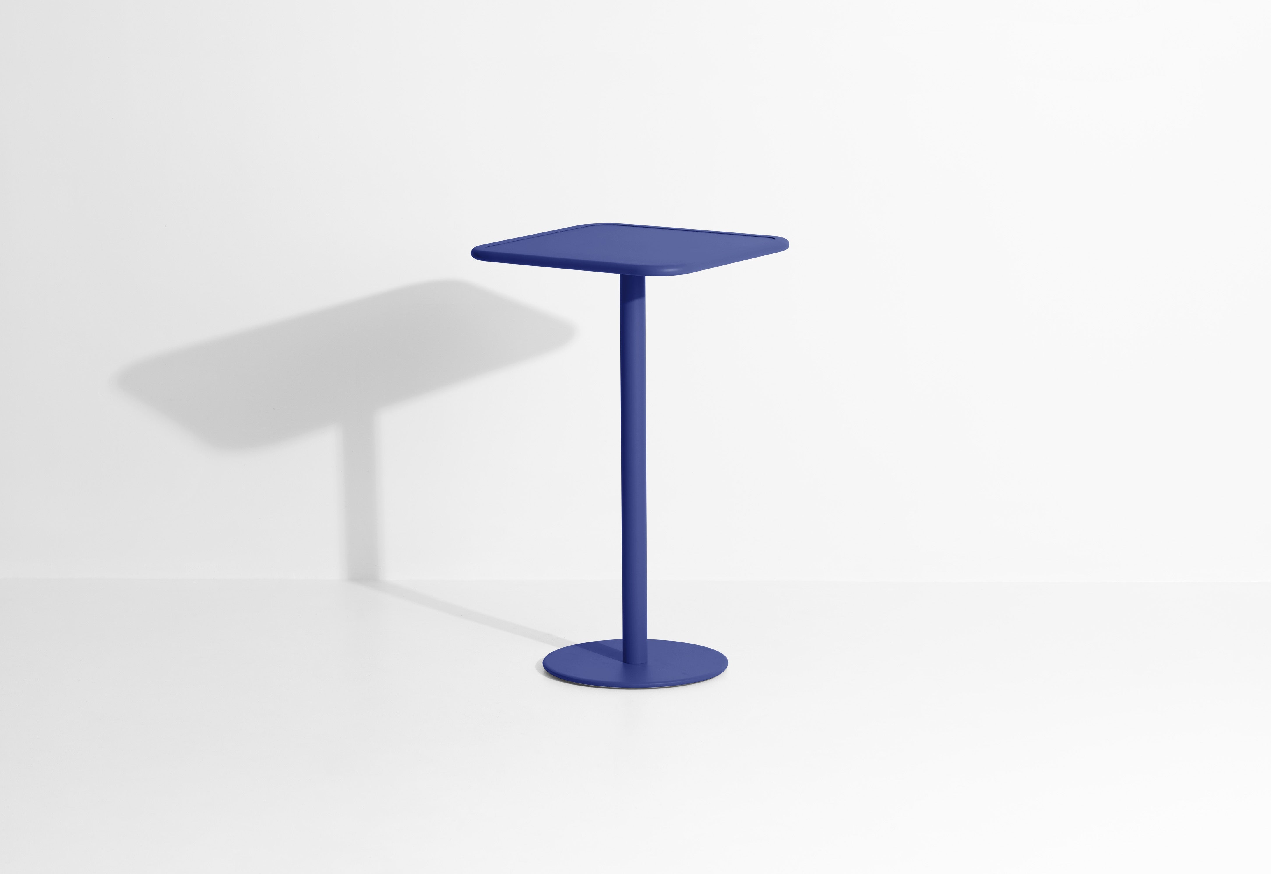 WEEK-END dark blue square garden table
