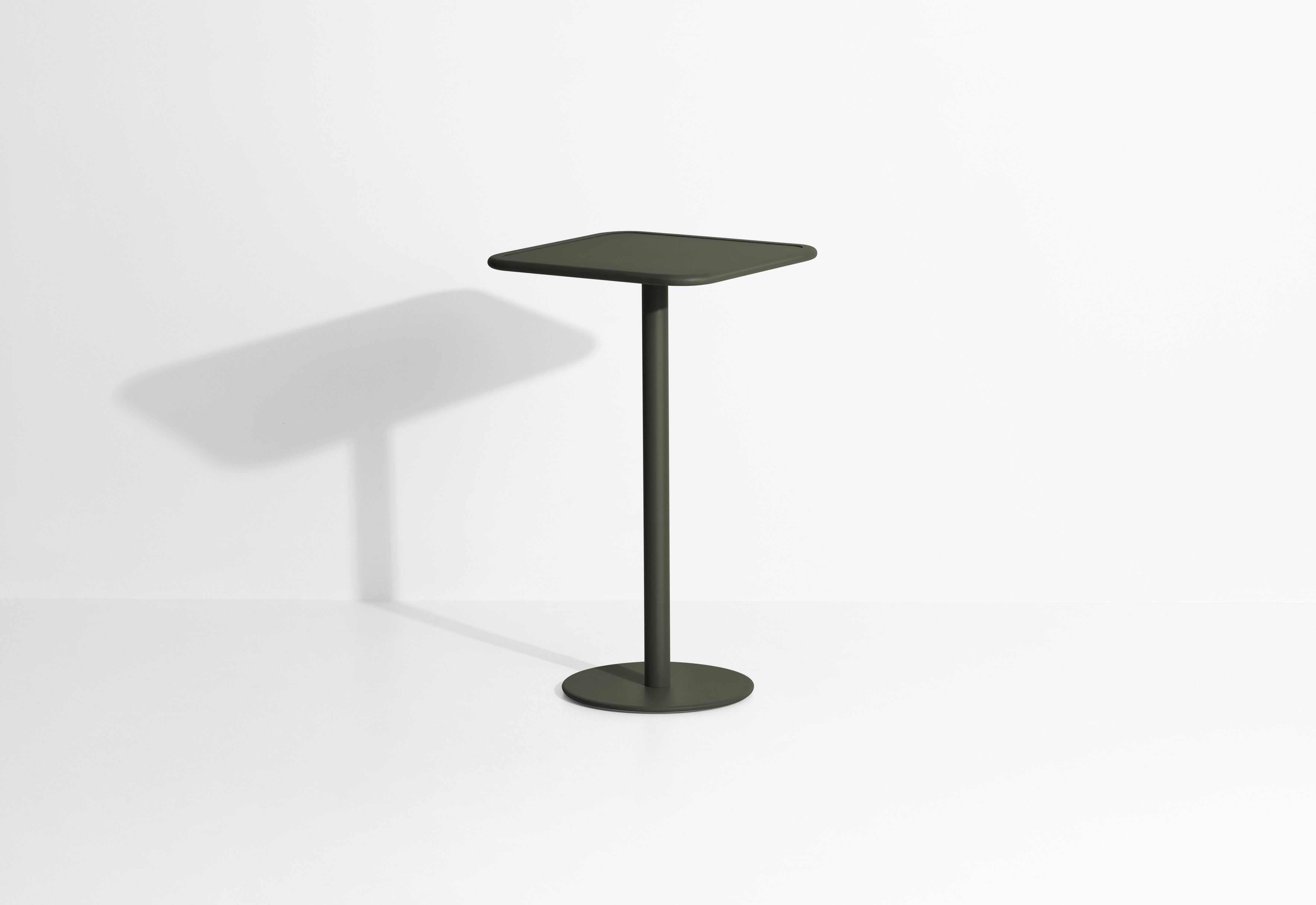 WEEK-END dark green square garden table