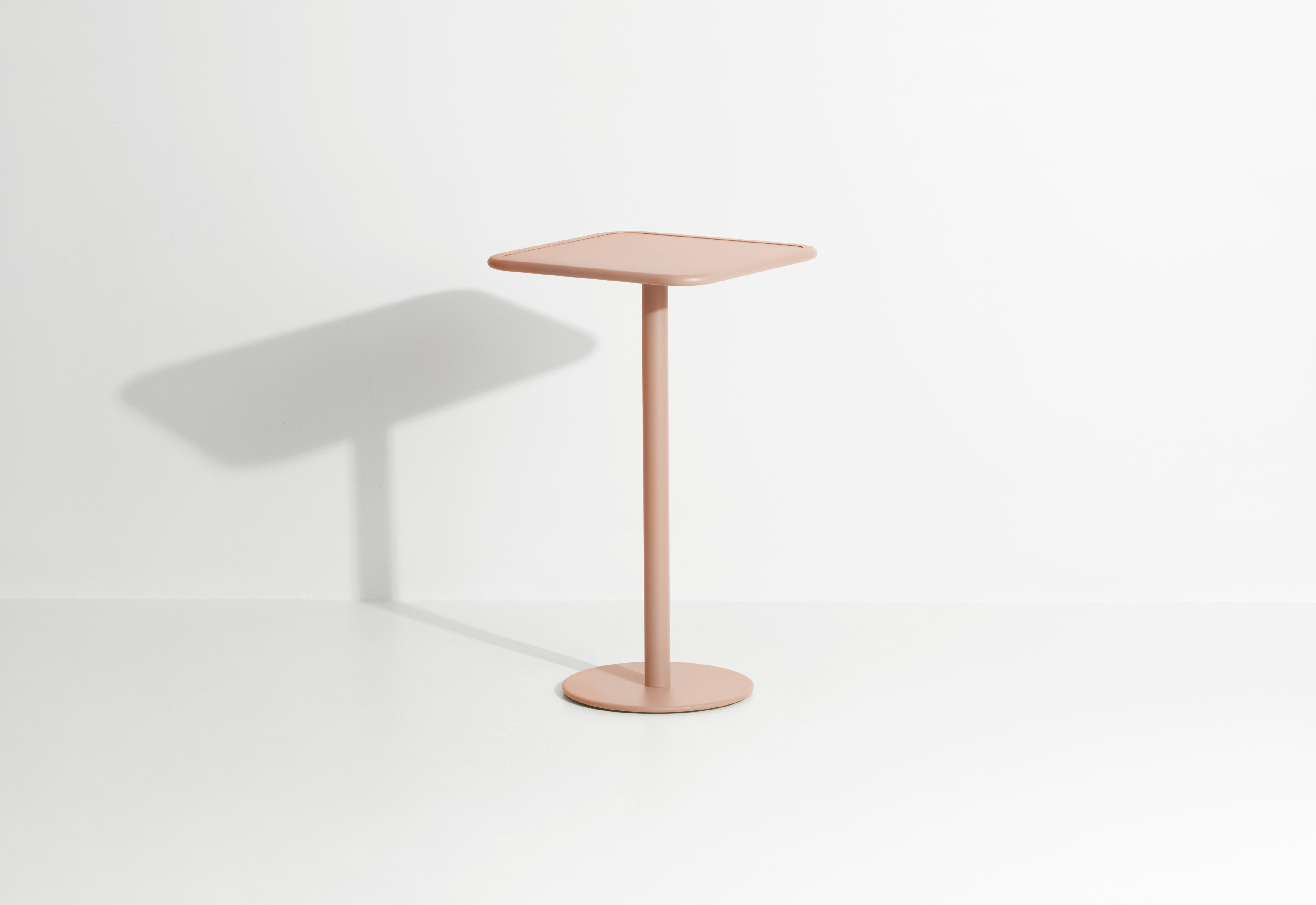 WEEK-END Square Garden Table in Pale Pink