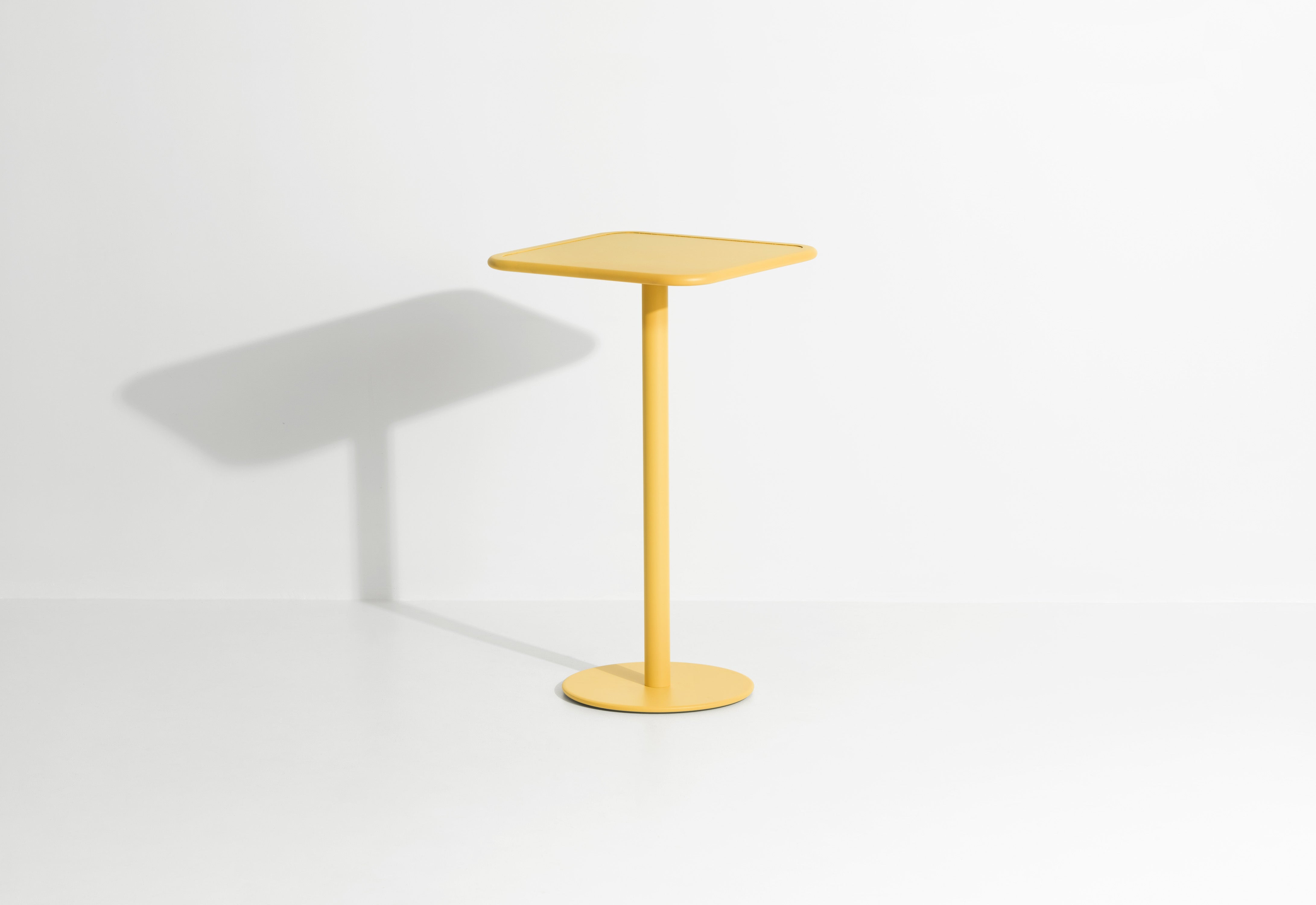 WEEK-END dark yellow square garden table